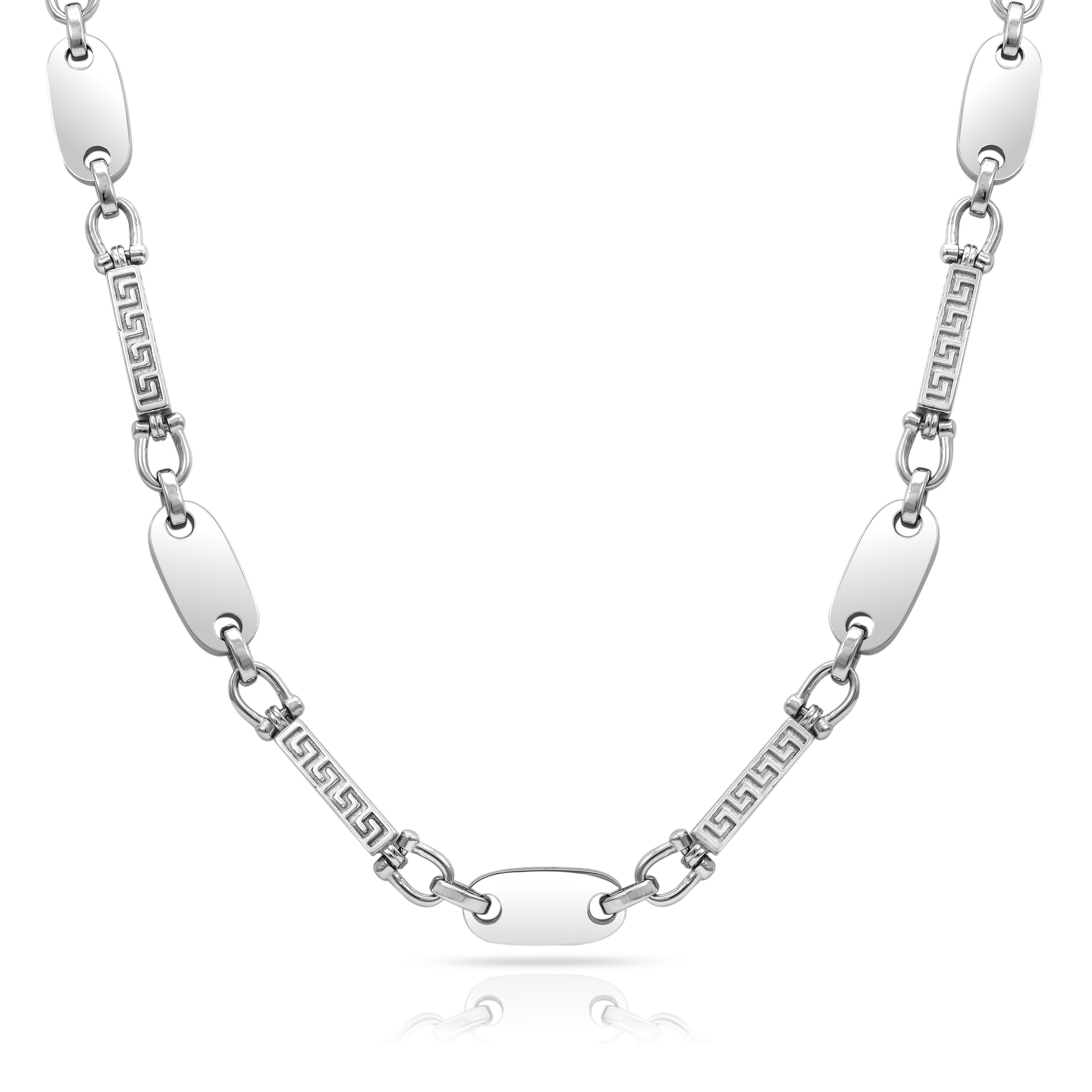 Dubai Plattenkette 8,5mm breit aus Edelstahl oriental dream - Taipan Schmuck