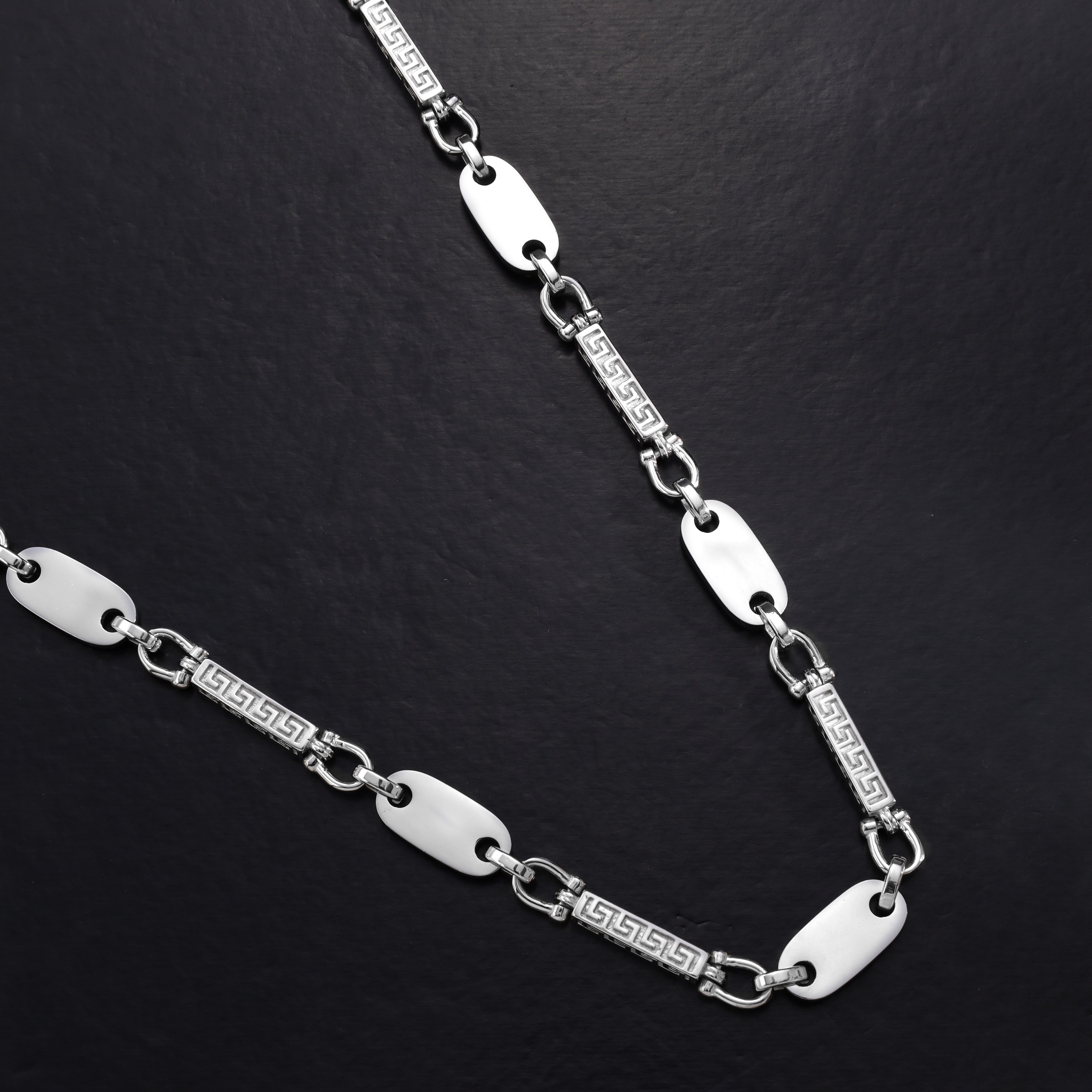 Dubai Plattenkette 8,5mm breit aus Edelstahl oriental dream - Taipan Schmuck