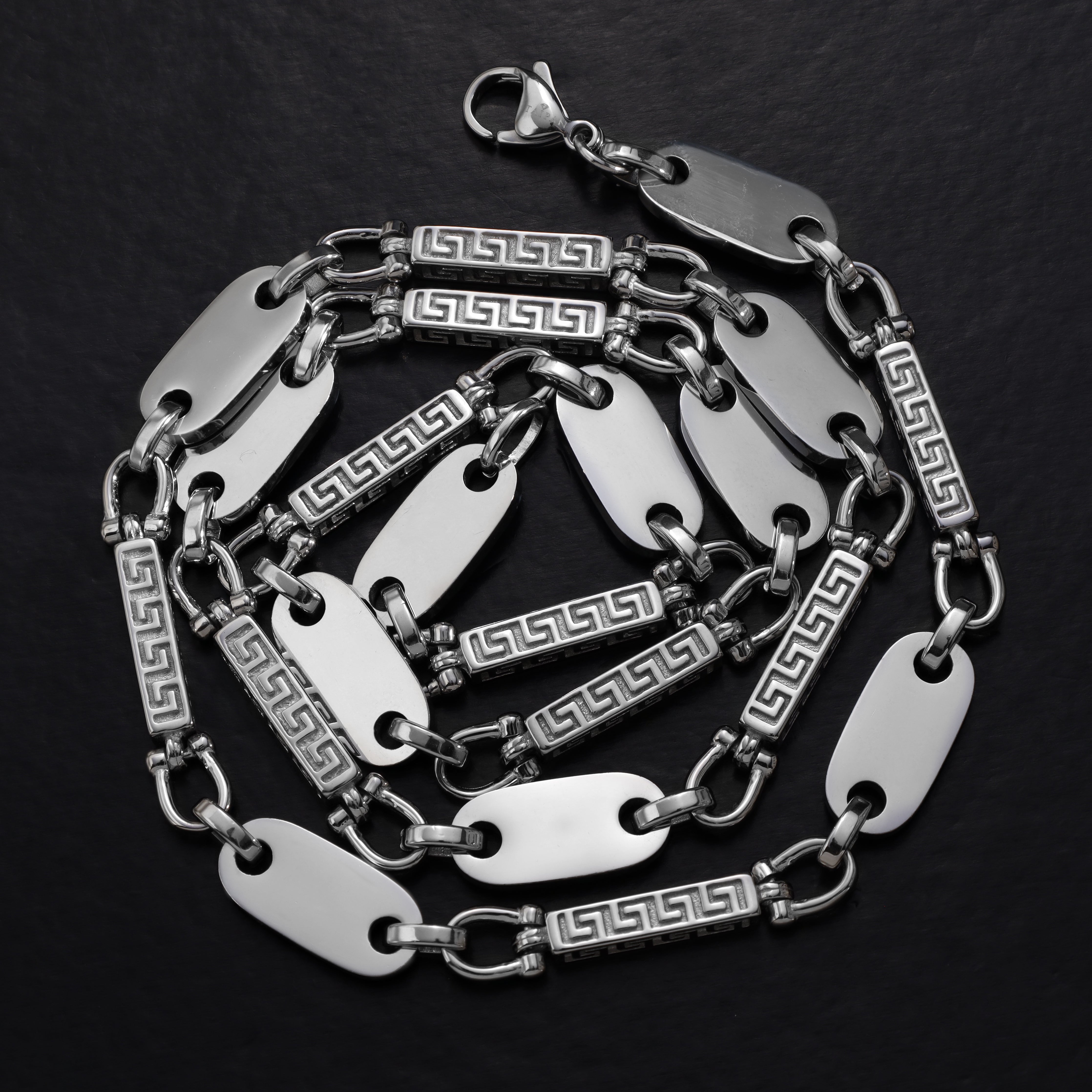 Dubai Plattenkette 8,5mm breit aus Edelstahl oriental dream - Taipan Schmuck