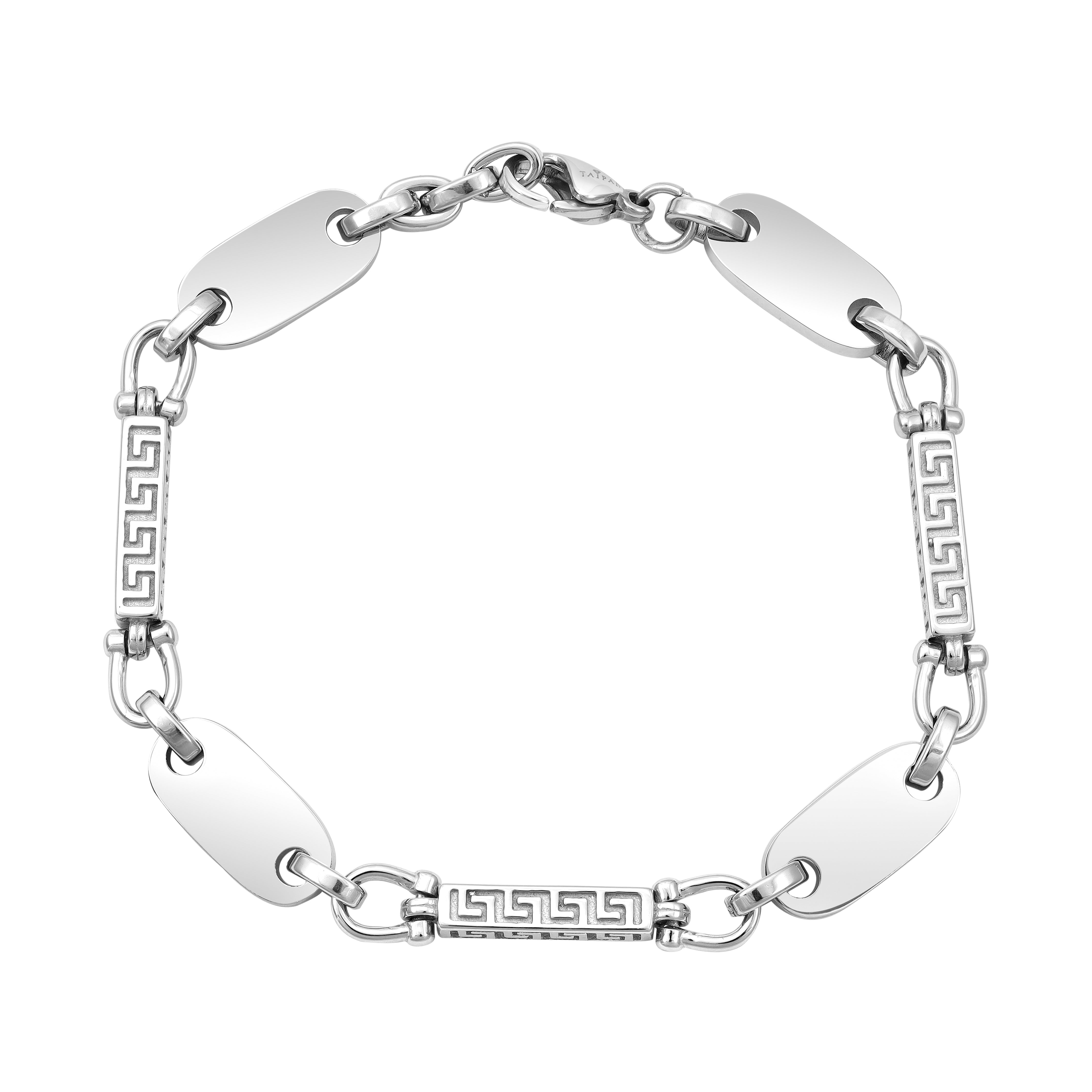 Dubai Plattenkette Armband 8,5mm breit aus Edelstahl oriental dream - Taipan Schmuck
