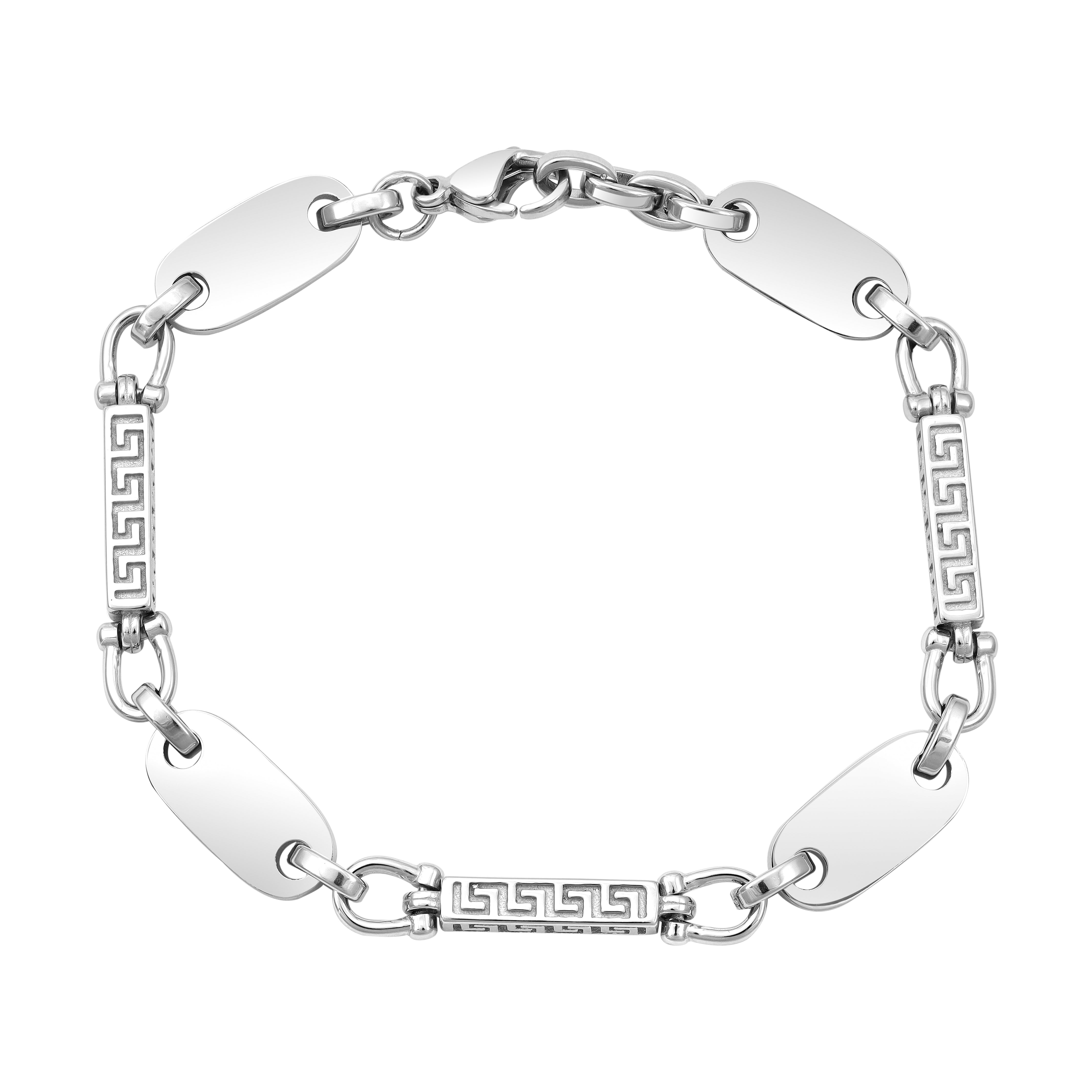 Dubai Plattenkette Armband 8,5mm breit aus Edelstahl oriental dream - Taipan Schmuck