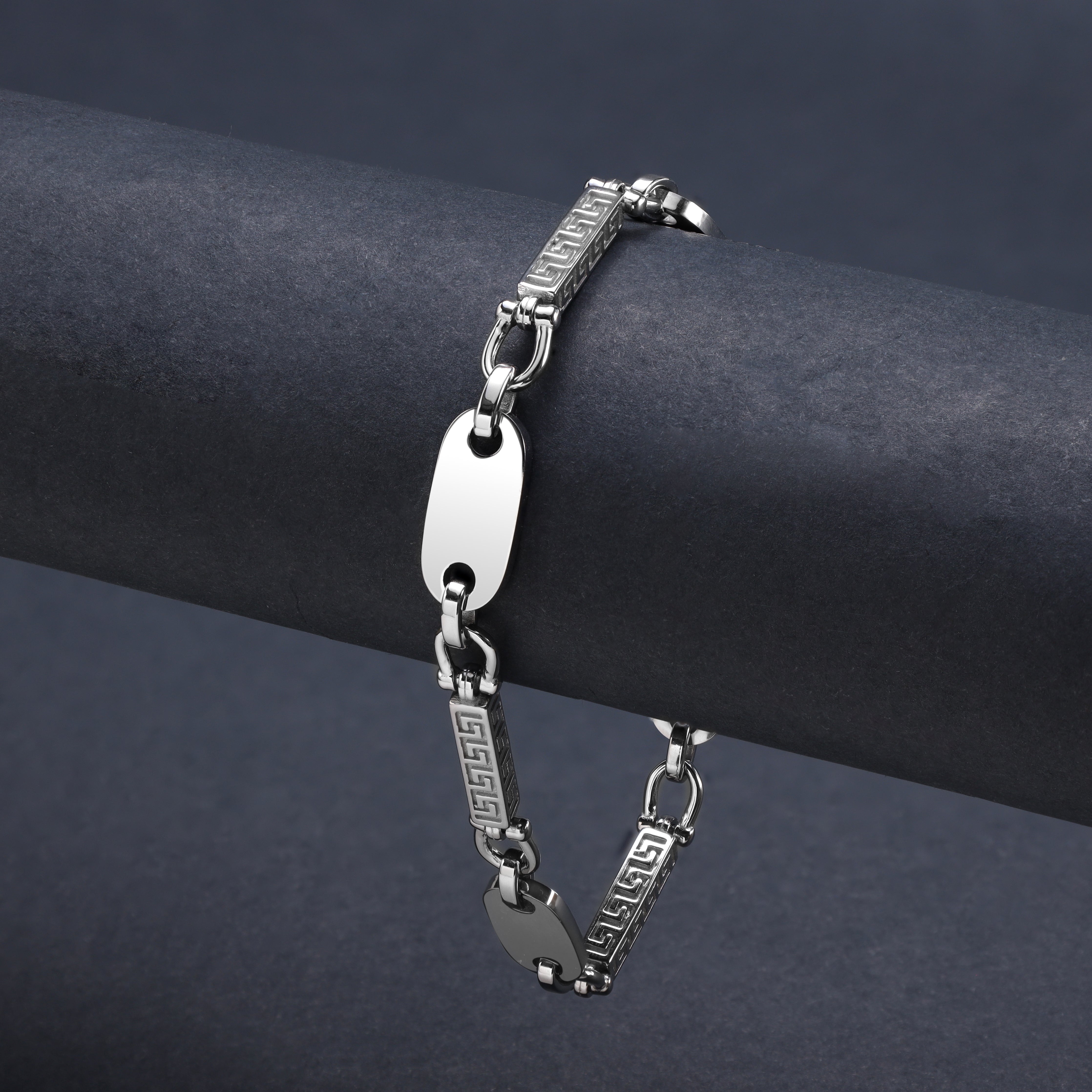Dubai Plattenkette Armband 8,5mm breit aus Edelstahl oriental dream - Taipan Schmuck