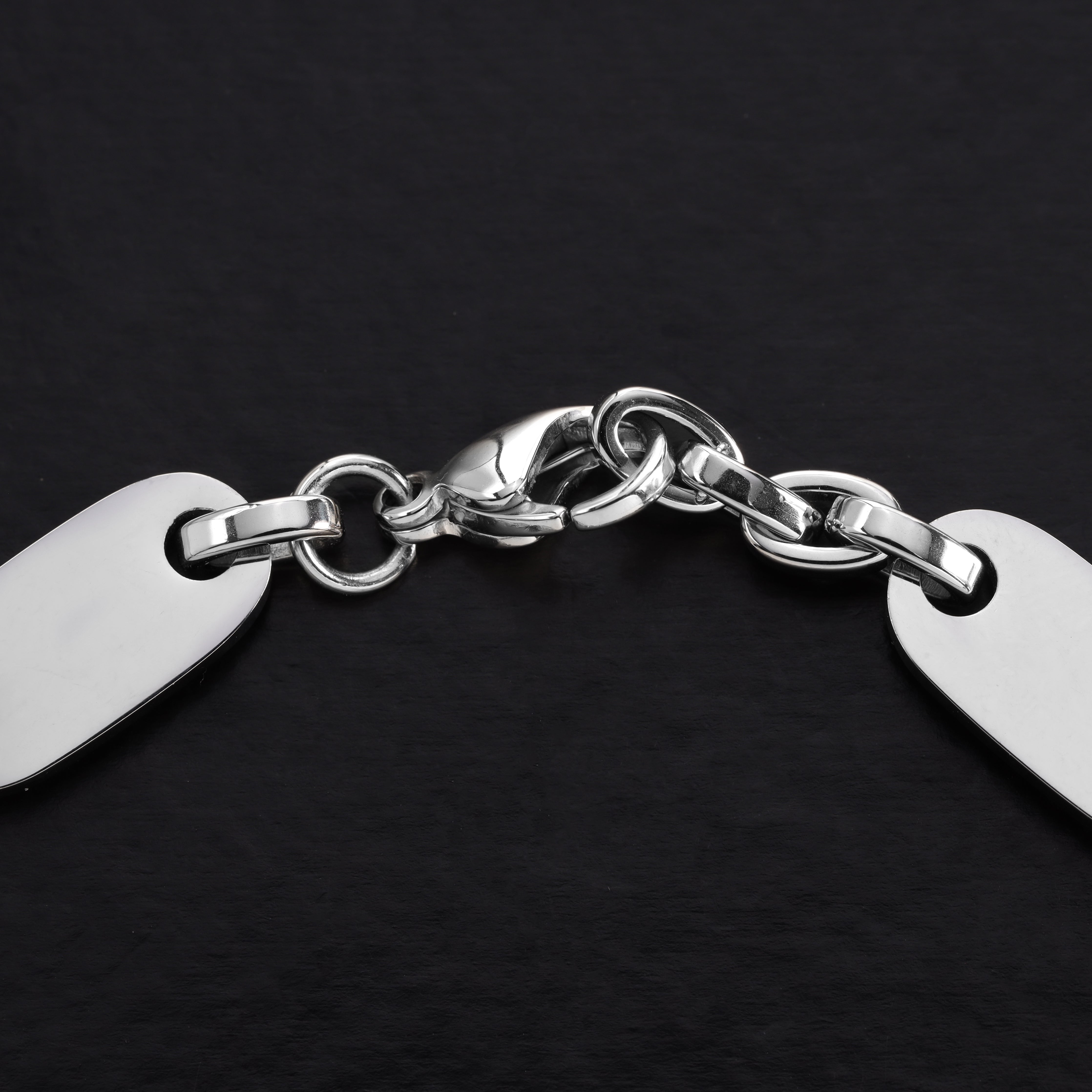 Dubai Plattenkette Armband 8,5mm breit aus Edelstahl oriental dream - Taipan Schmuck