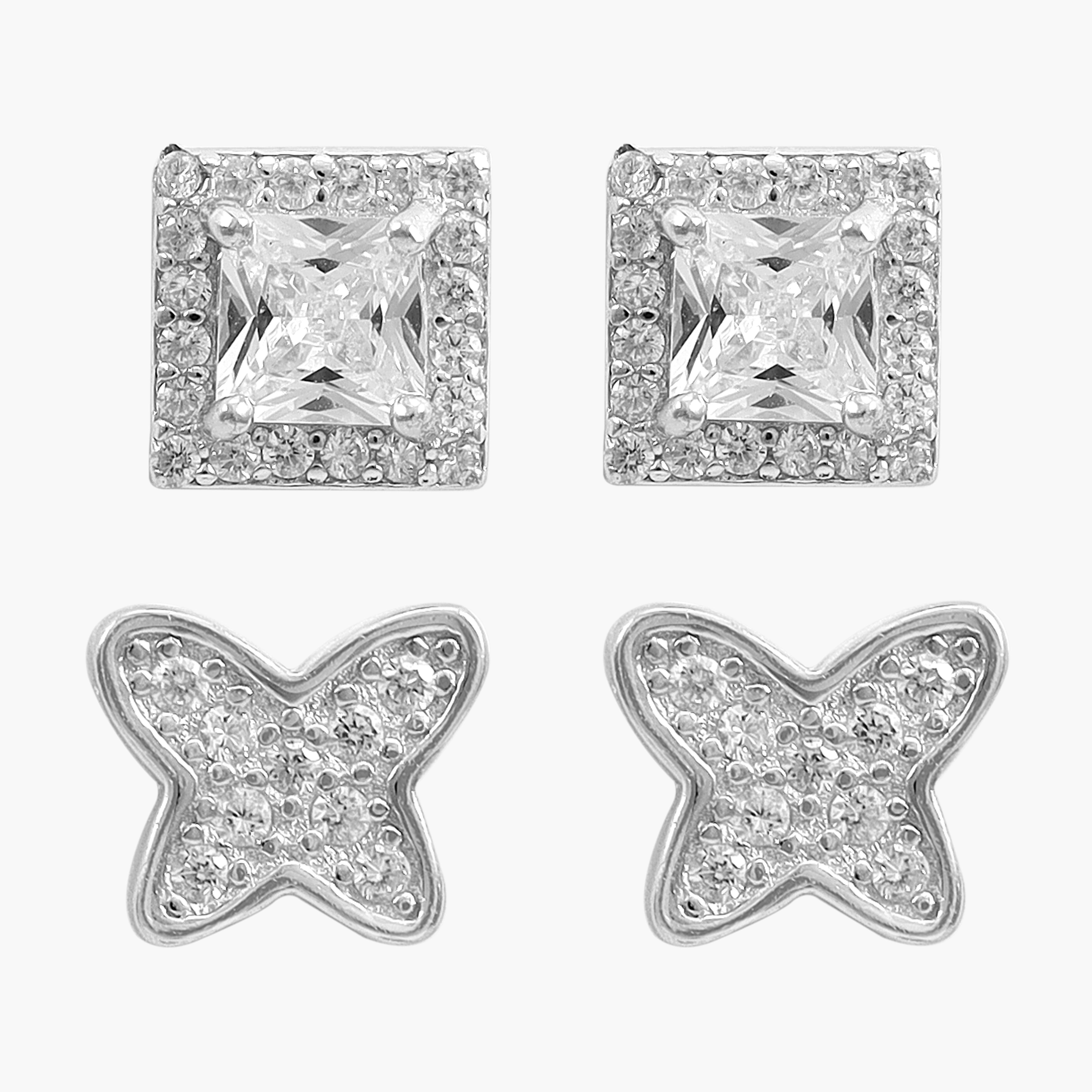 Damen 2er Set Ohrringe aus 925 Sterlingsilber - Taipan Schmuck