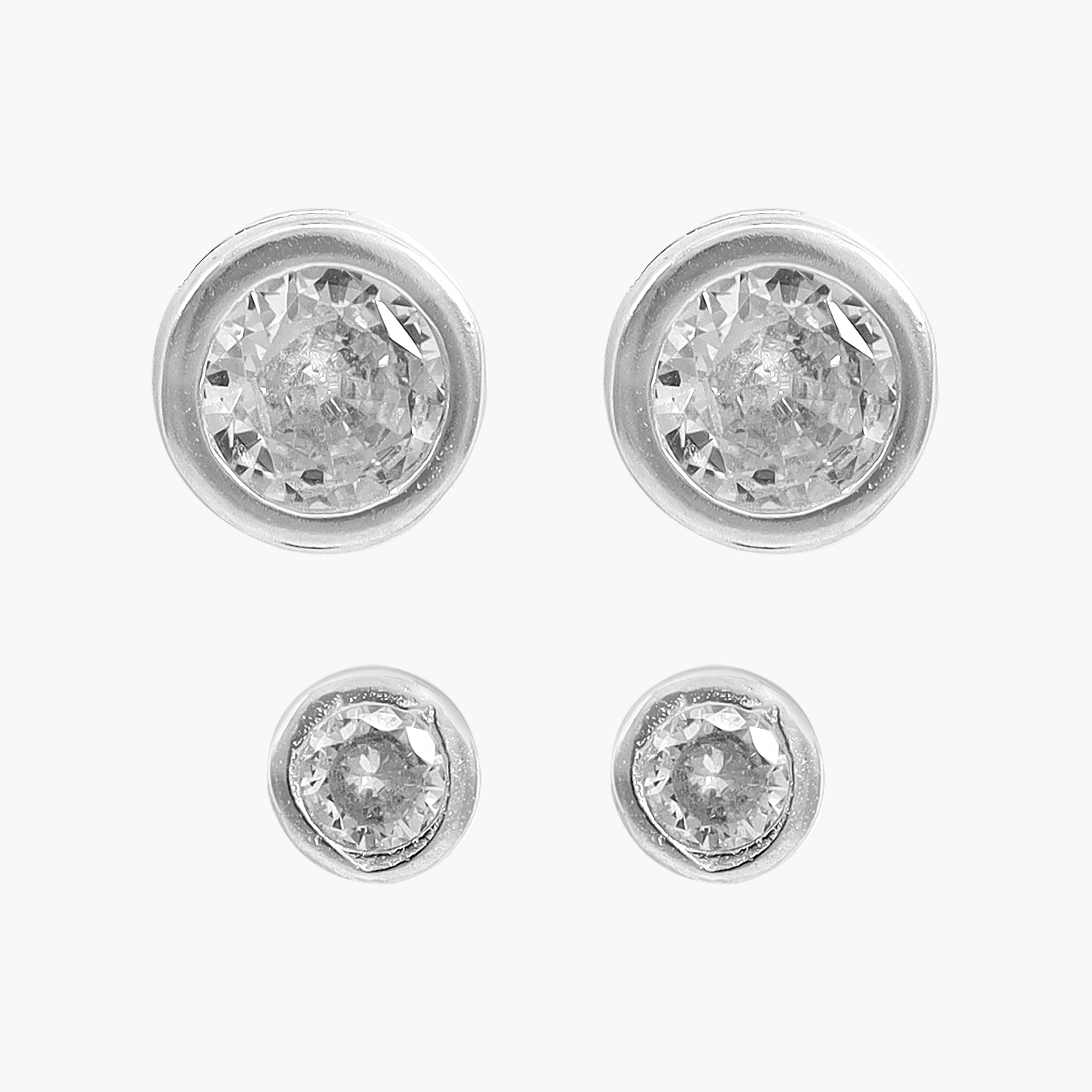 Damen 2er Set Ohrringe aus 925 Sterlingsilber - Taipan Schmuck