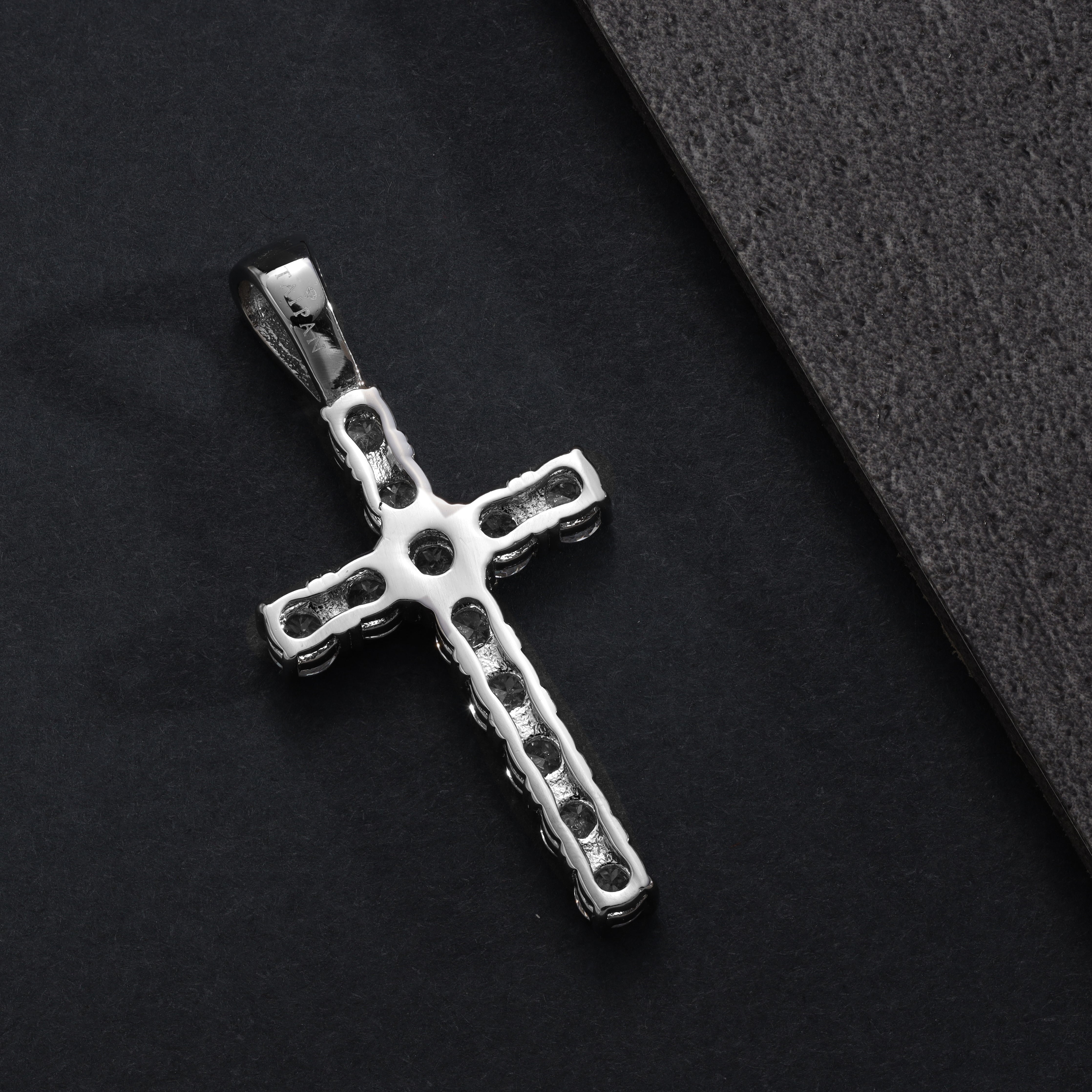 SET Kordelkette + Panzerkette mit Iced out stil Kreuz Anhänger aus Edelstahl - Taipan Schmuck
