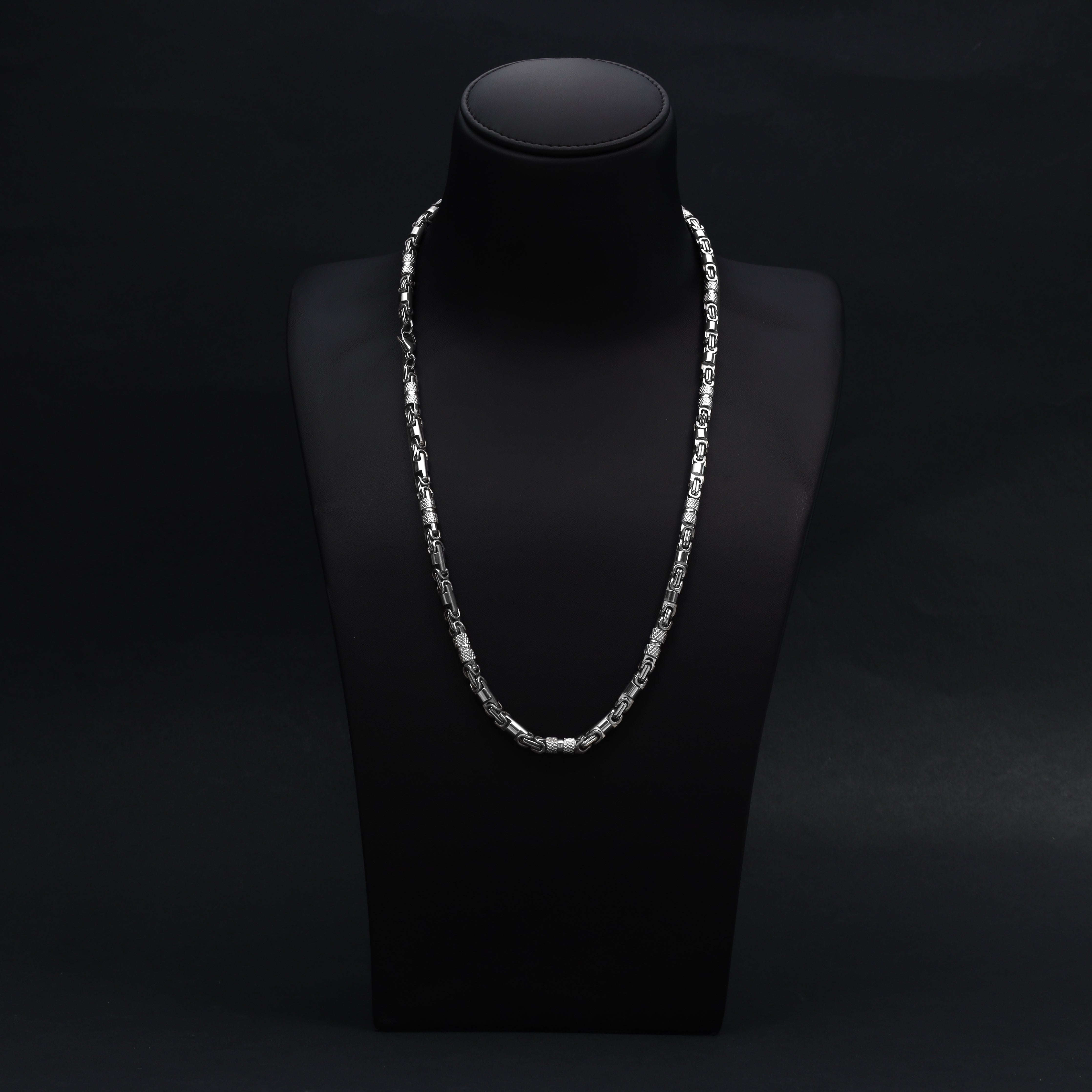 6mm Königskette + Montecarlo Kette aus Edelstahl - Taipan Schmuck