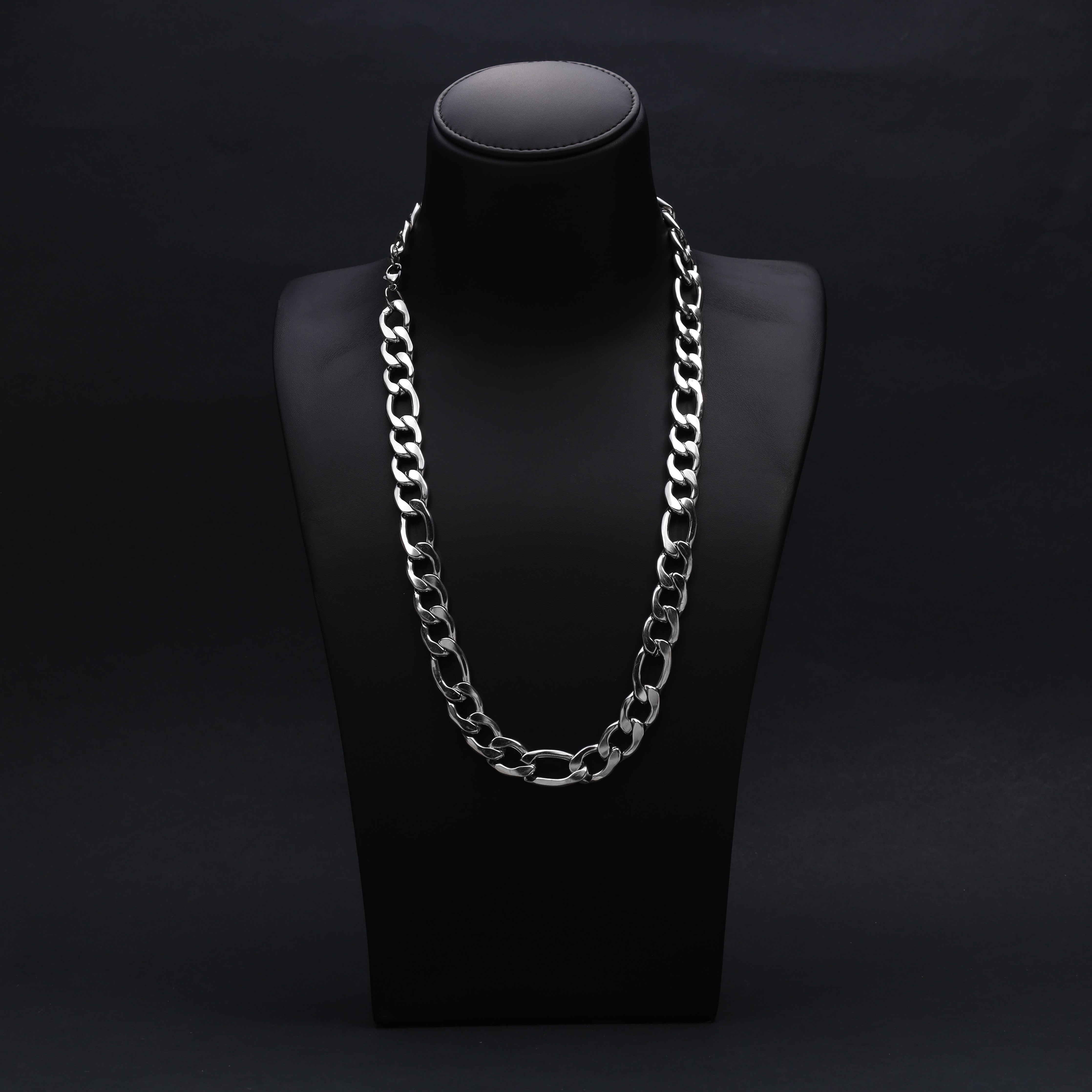Massiv 15mm Figarokette aus Edelstahl - Taipan Schmuck
