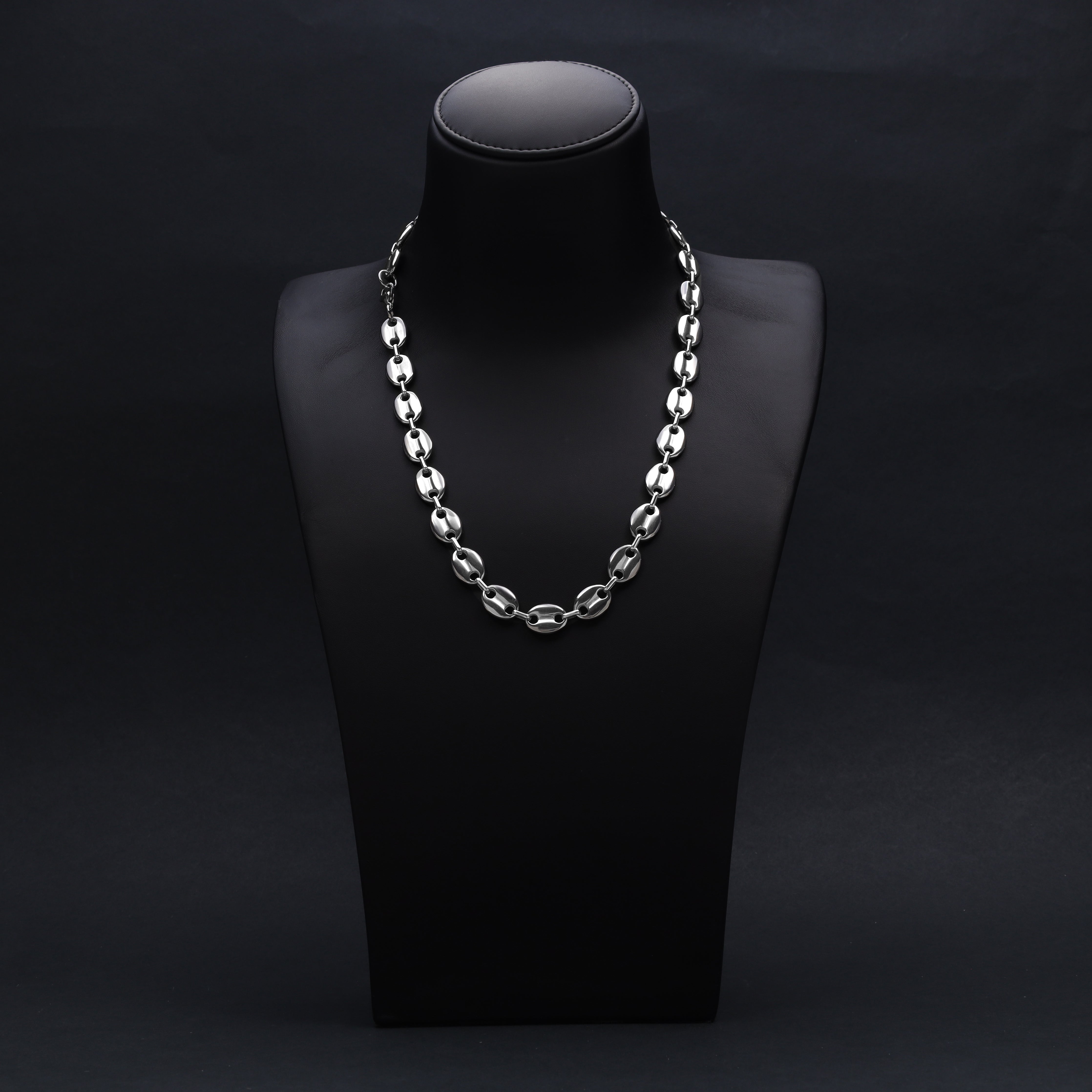 12mm Bohnenkette aus Edelstahl - Taipan Schmuck