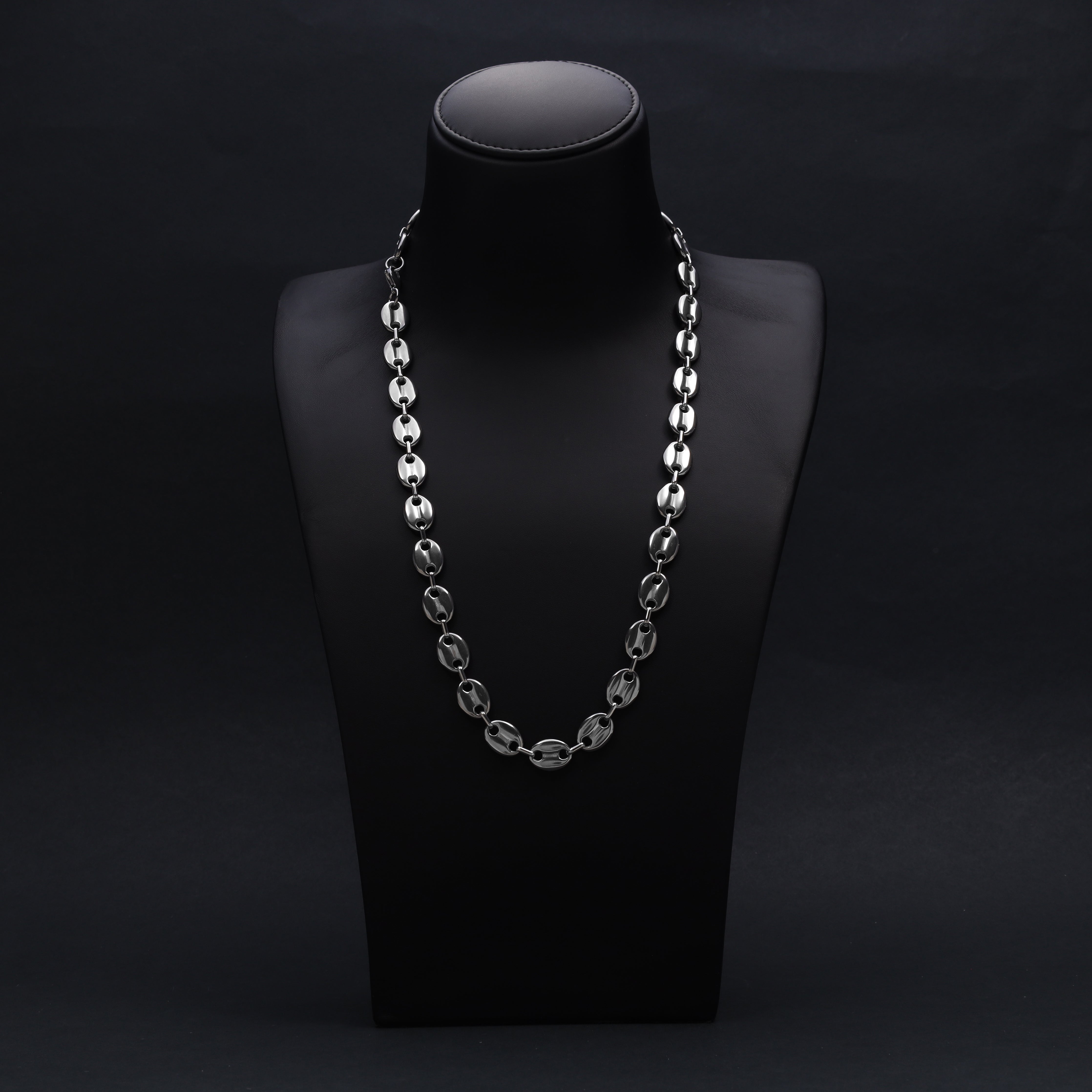 12mm Bohnenkette aus Edelstahl - Taipan Schmuck