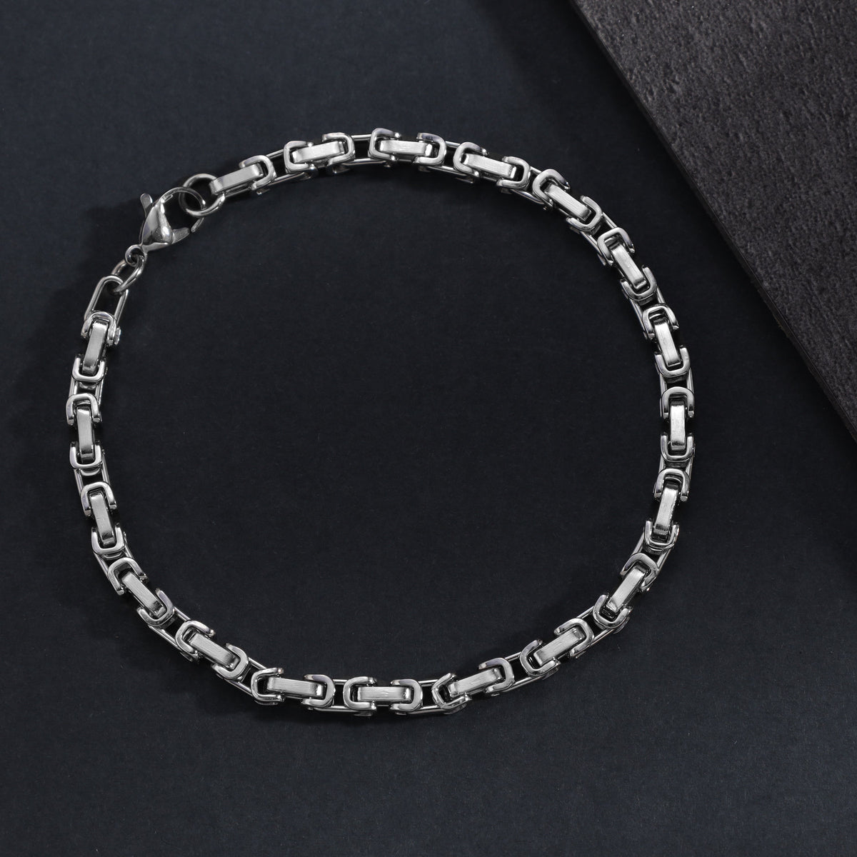 Set - Kette + Armband 4mm Königskette aus Edelstahl