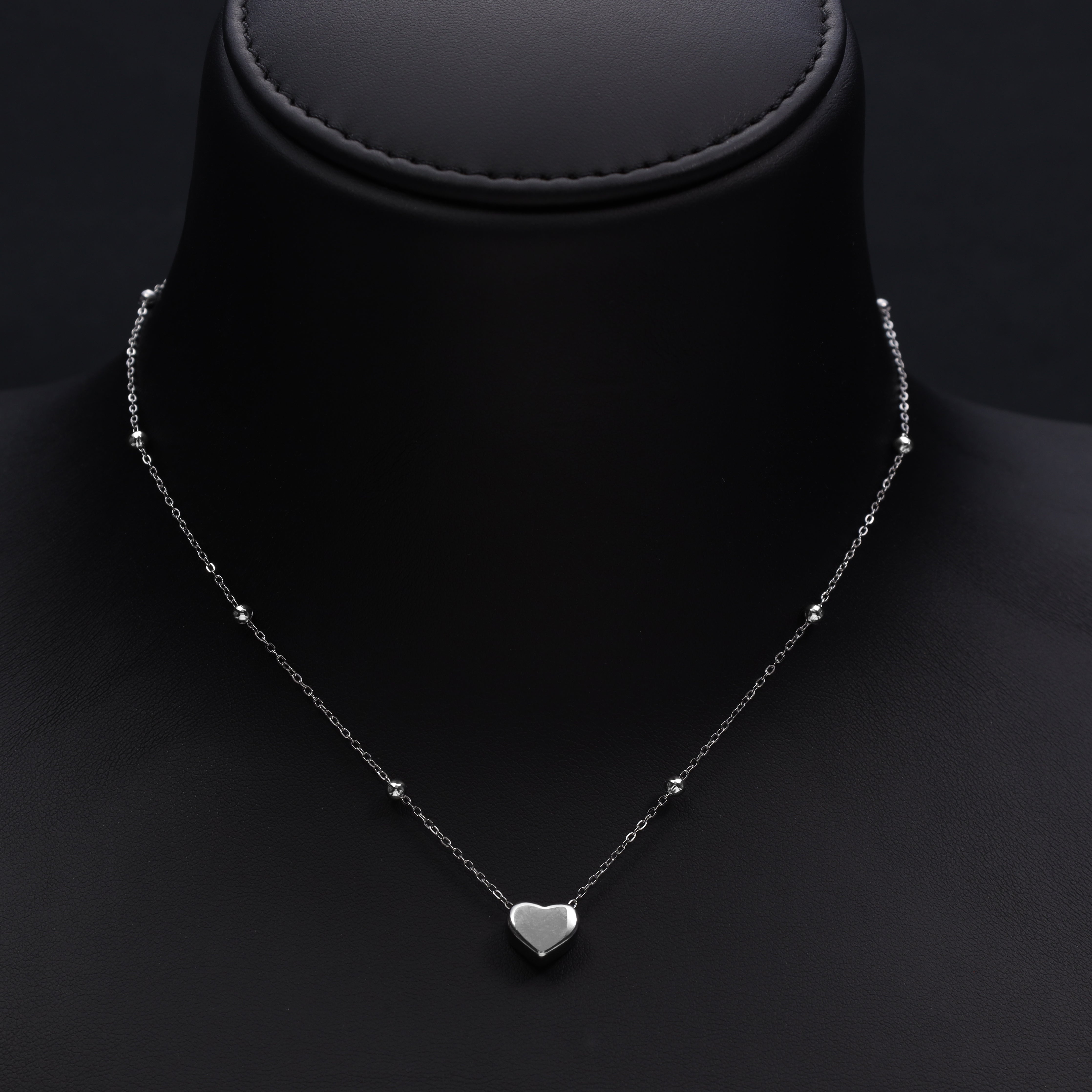 Damen Ankerkette Herz aus Edelstahl - Taipan Schmuck