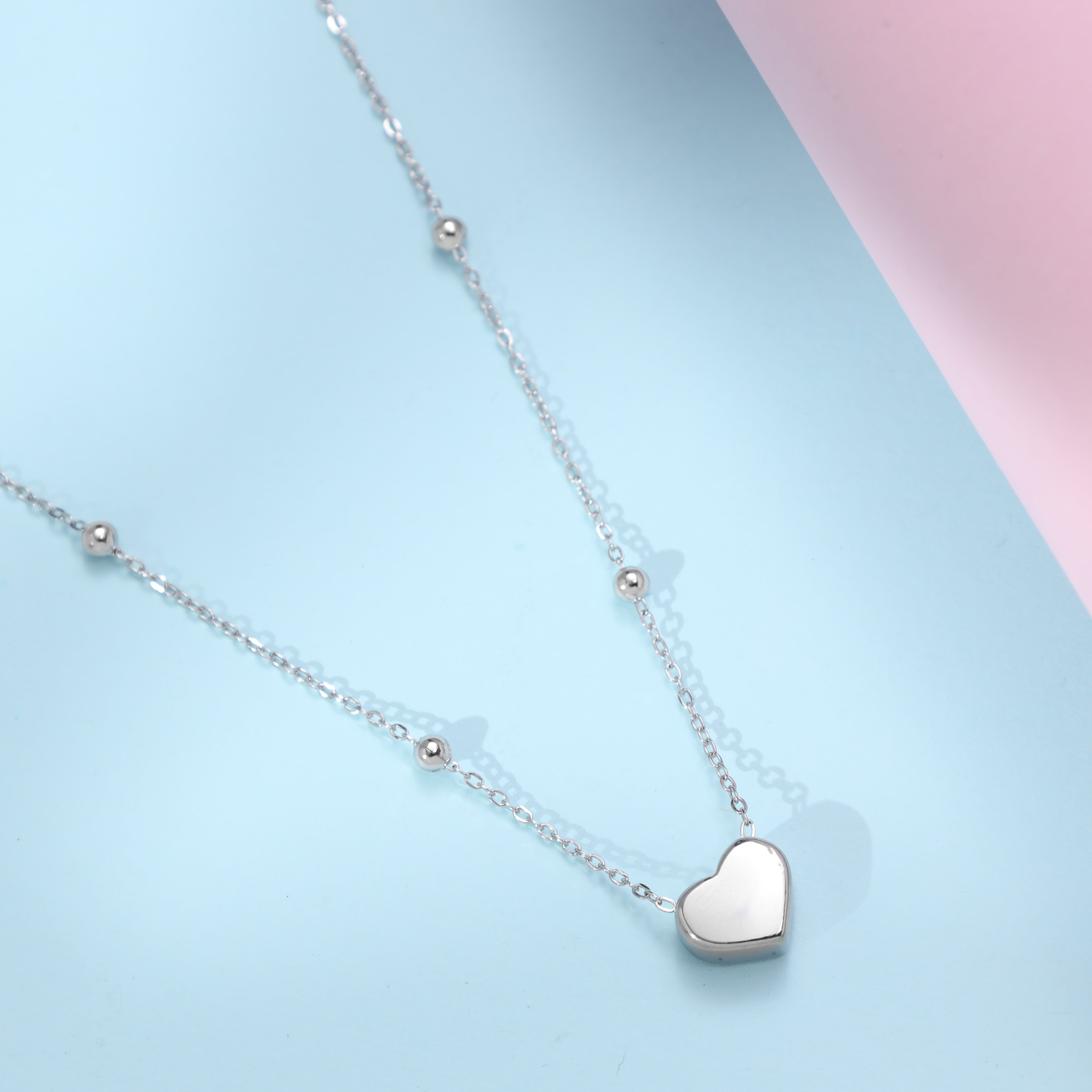 Damen Ankerkette Herz aus Edelstahl - Taipan Schmuck