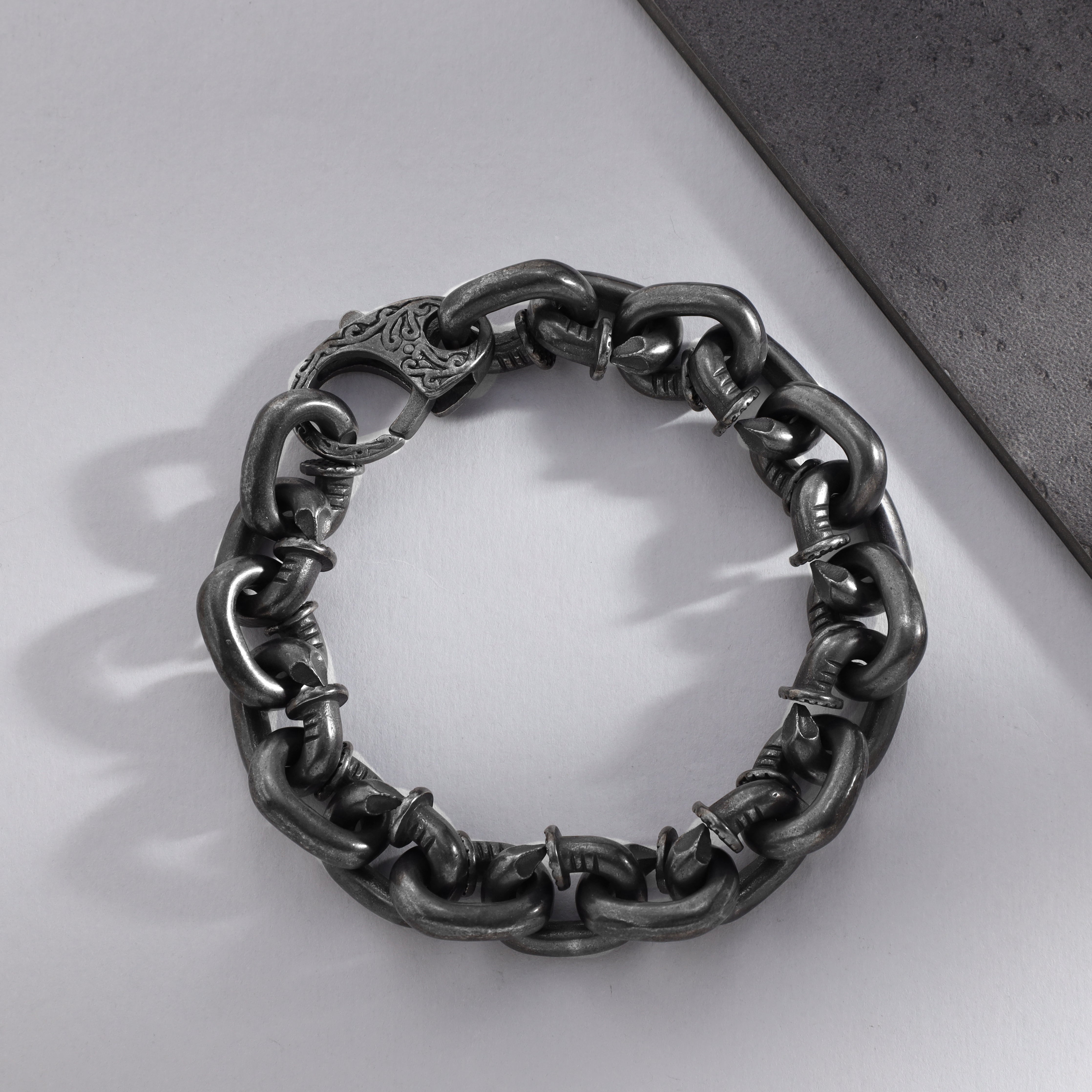 Ankerkette Nail Link Armband 15mm aus Edelstahl - Taipan Schmuck