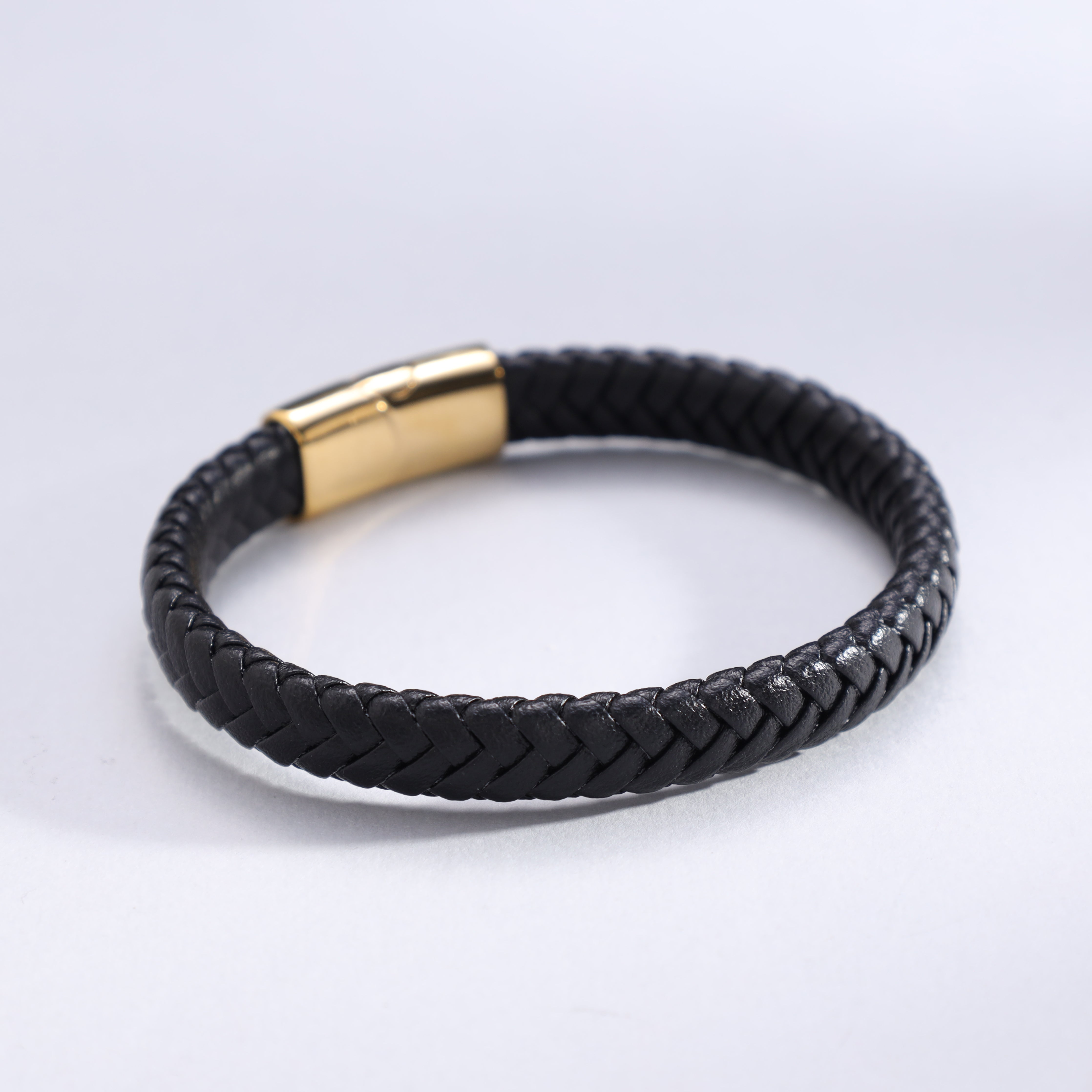 Lederarmband mit Motiv / Verschluss aus Edelstahl - Taipan Schmuck