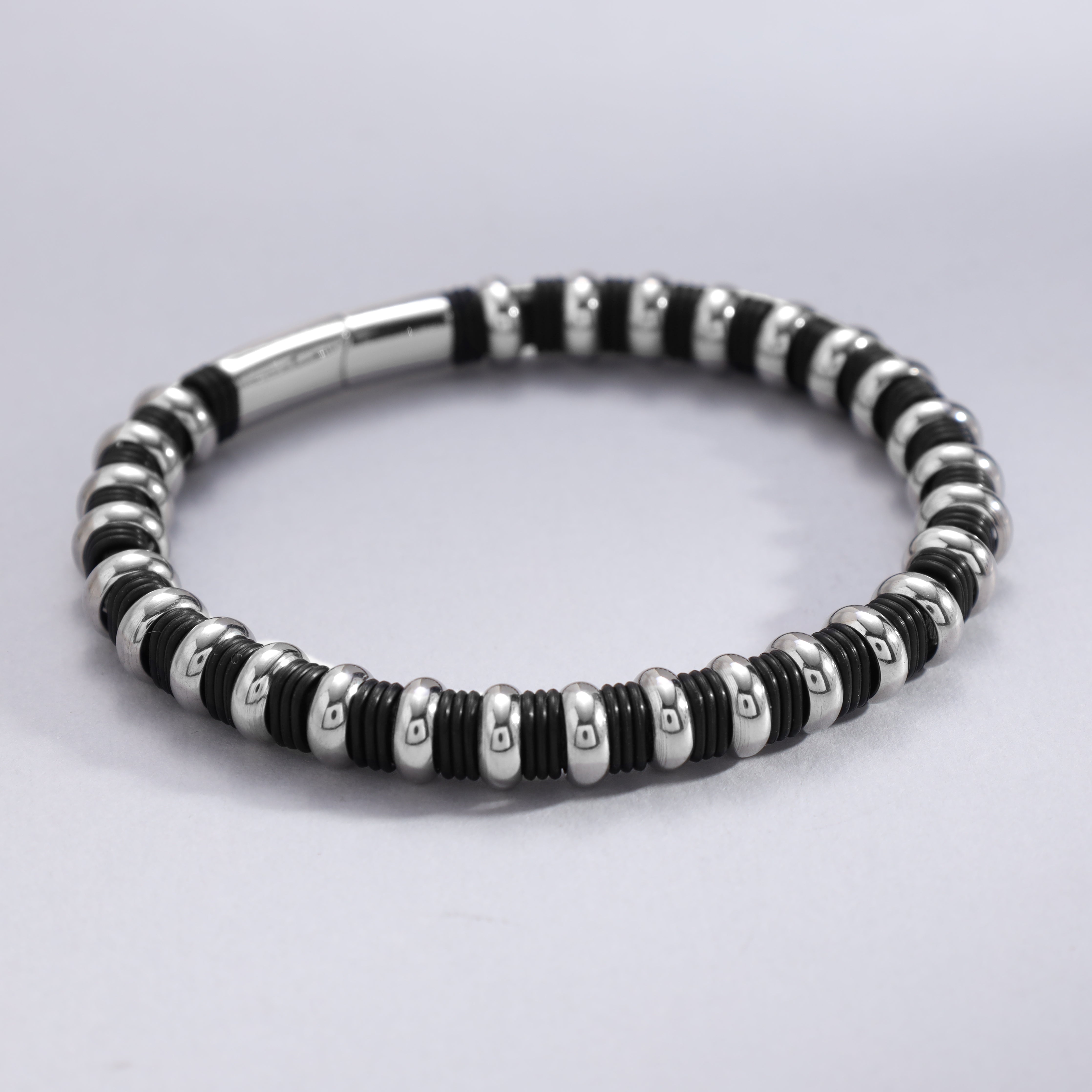 Lederarmband mit Motiv / Verschluss aus Edelstahl