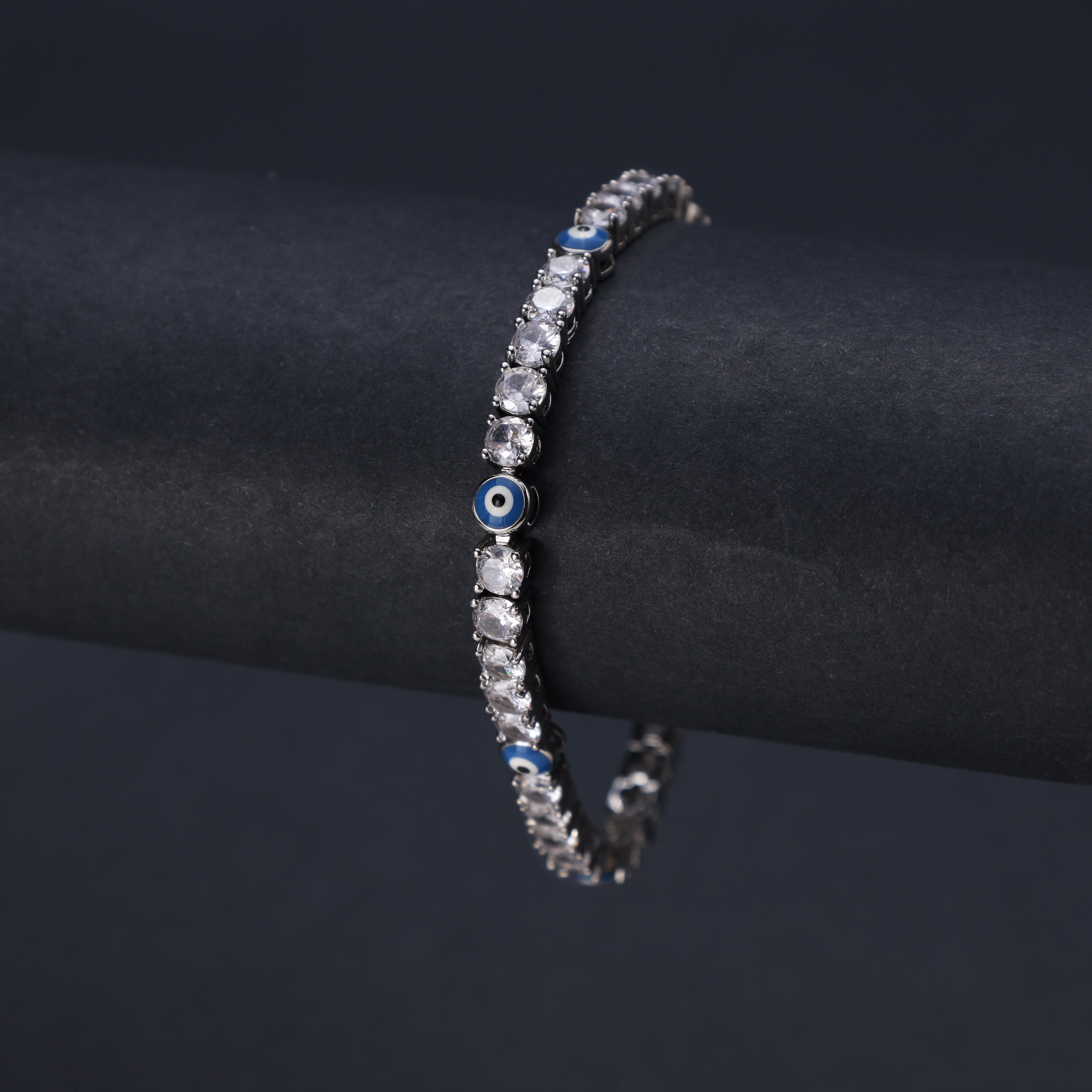 4mm Damen Tennis Chain Armband Evil Eye - Taipan Schmuck