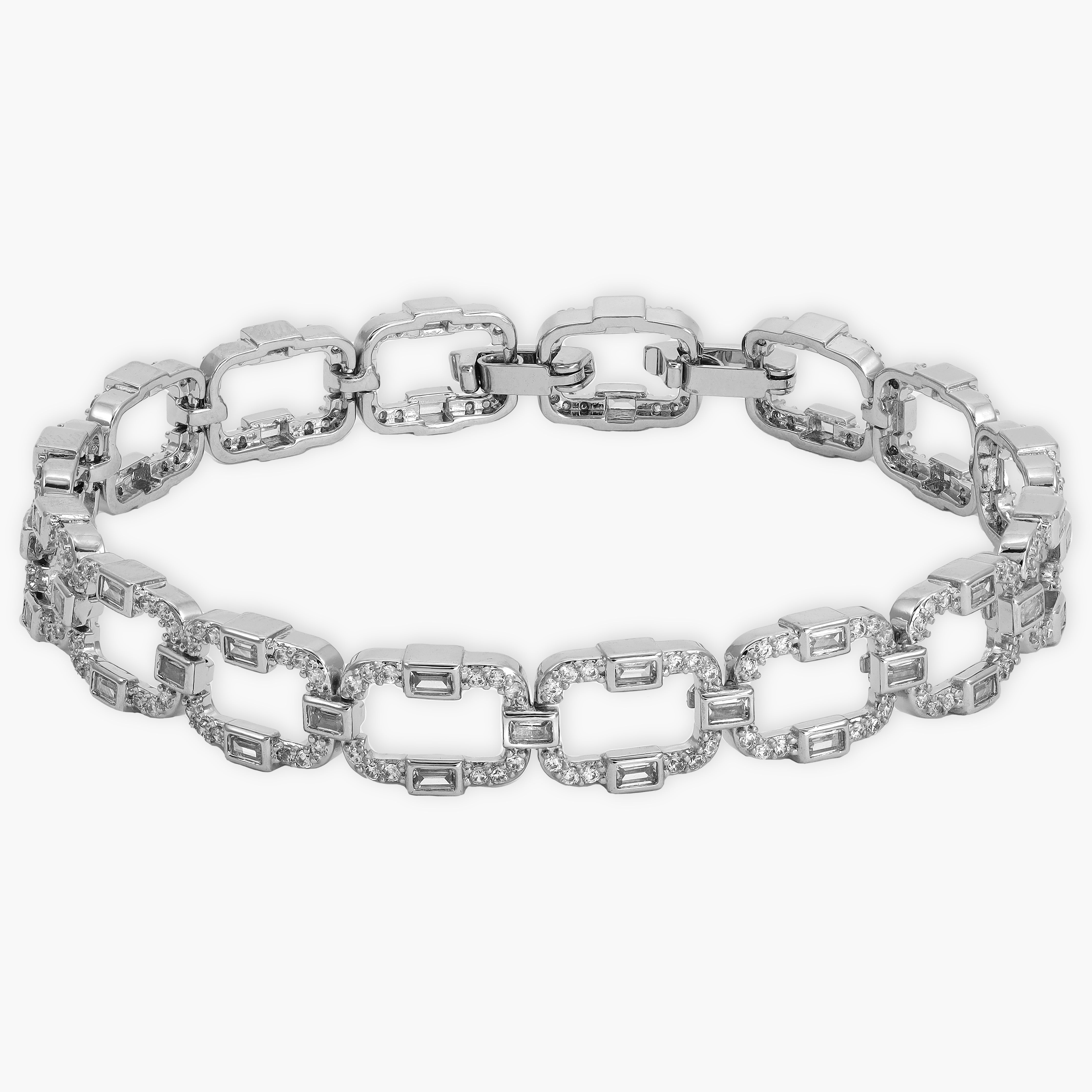 Damen Iced out stil Armband 8,5mm breit - Taipan Schmuck
