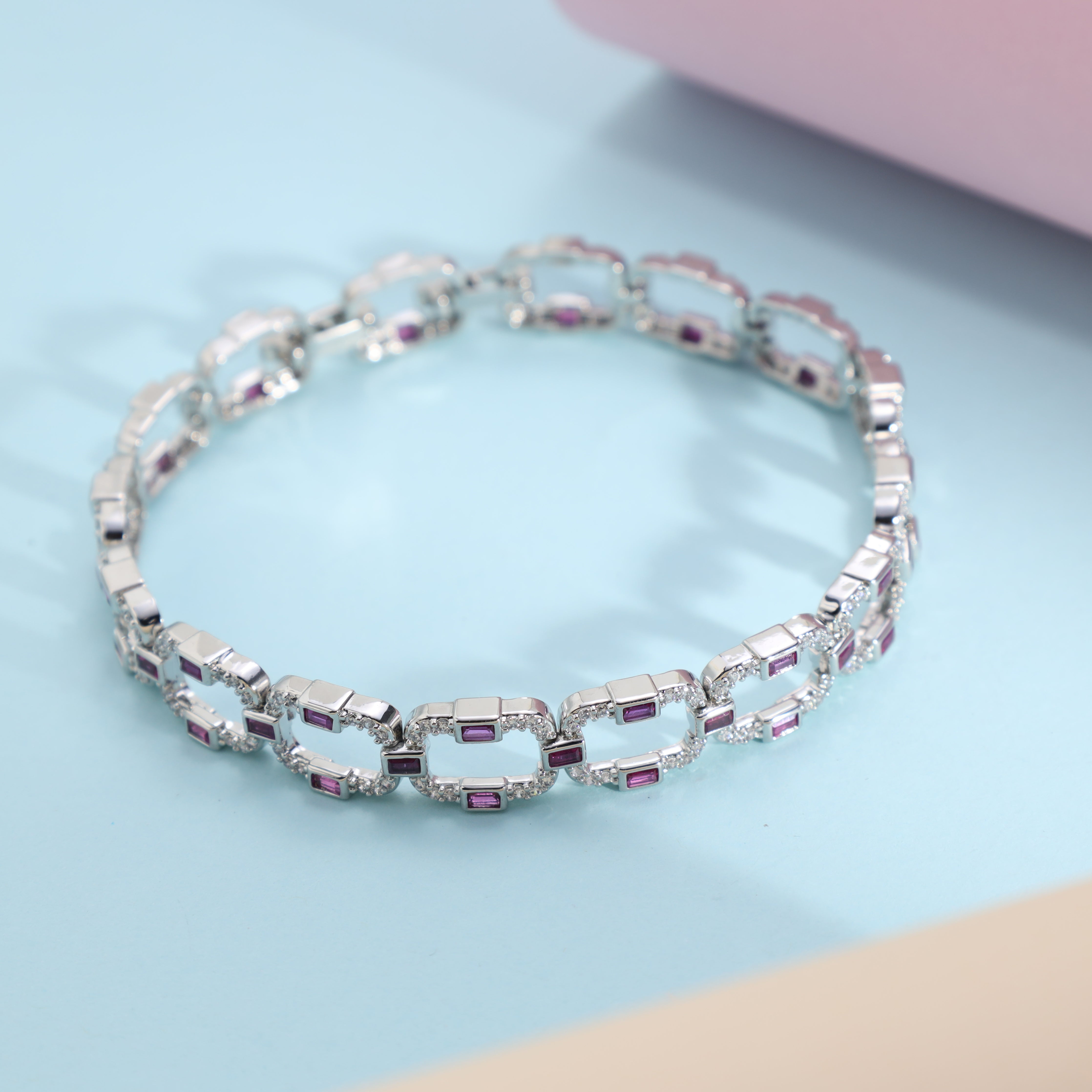 Damen Iced out stil Armband 8,5mm breit - Taipan Schmuck