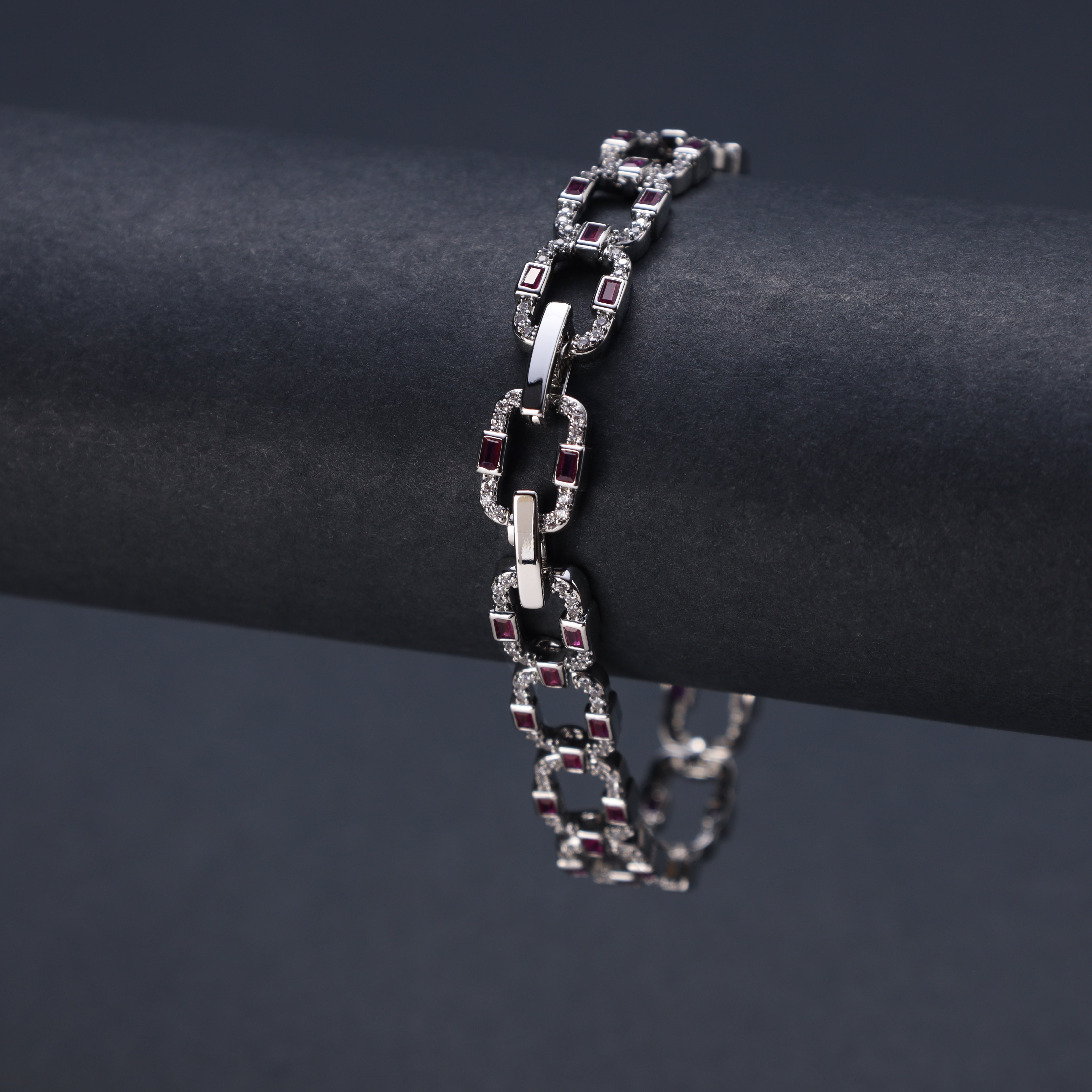 Damen Iced out stil Armband 8,5mm breit - Taipan Schmuck