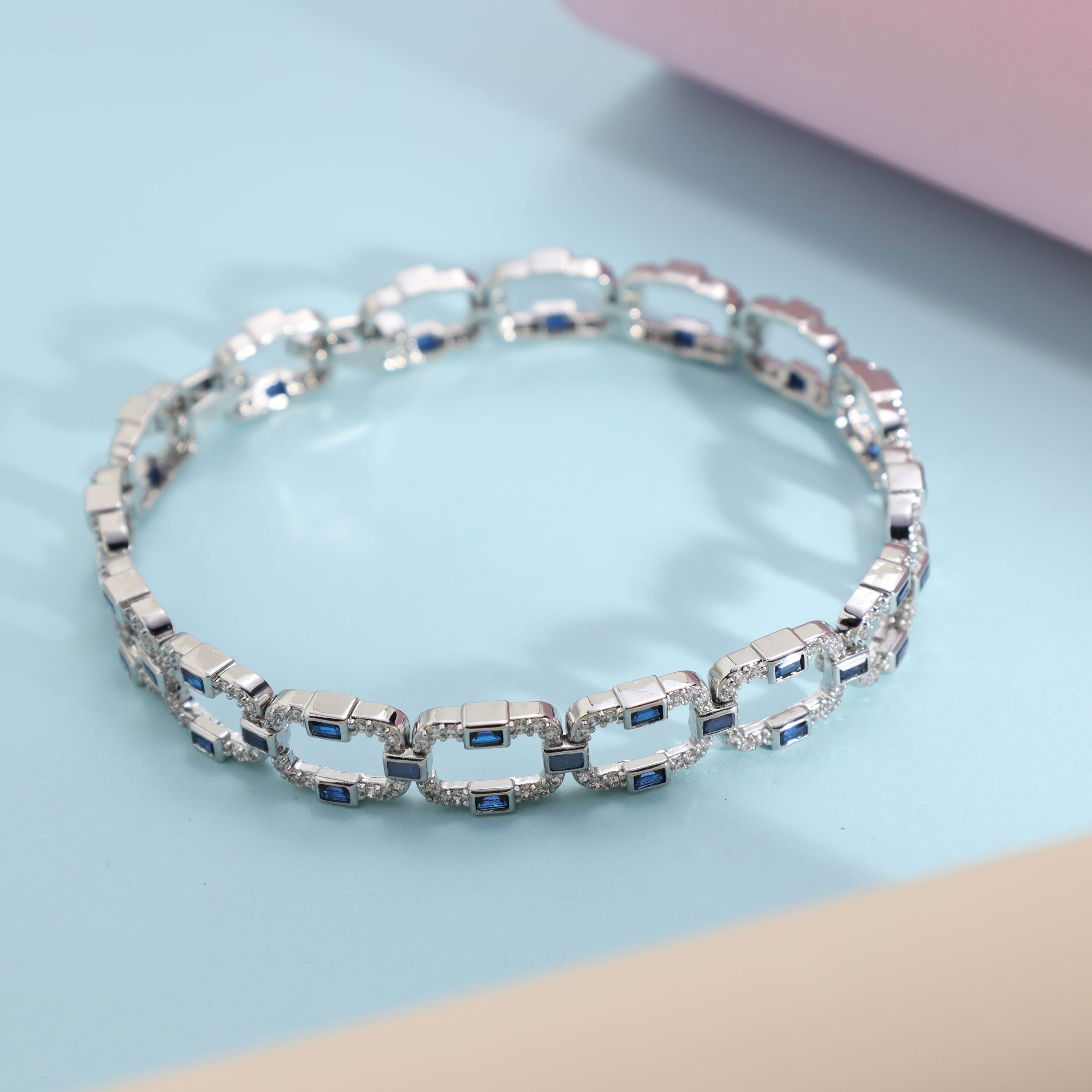 Damen Iced out stil Armband 8,5mm breit - Taipan Schmuck