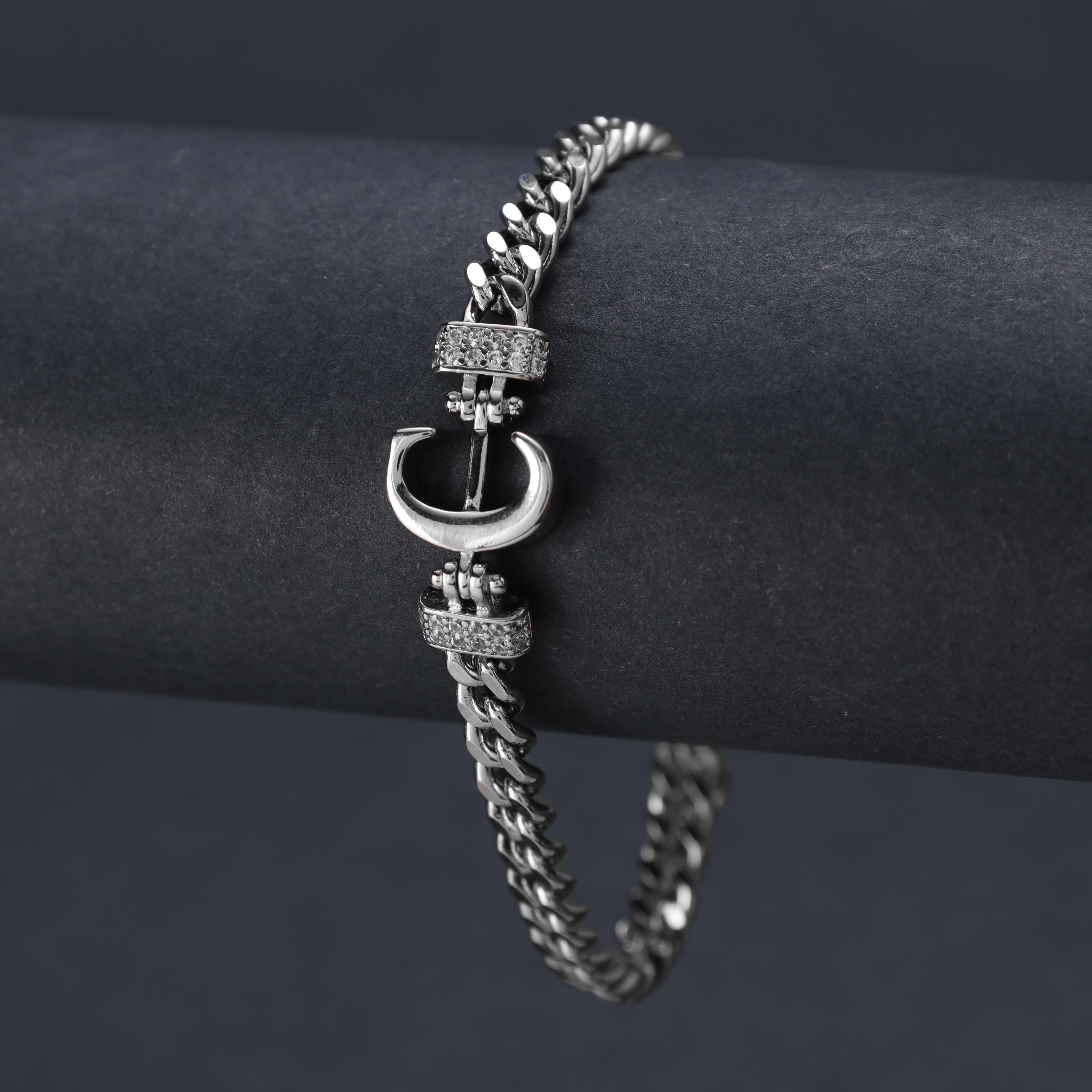 Damen Panzerkette Armband mit Buchstaben A-Z - Taipan Schmuck