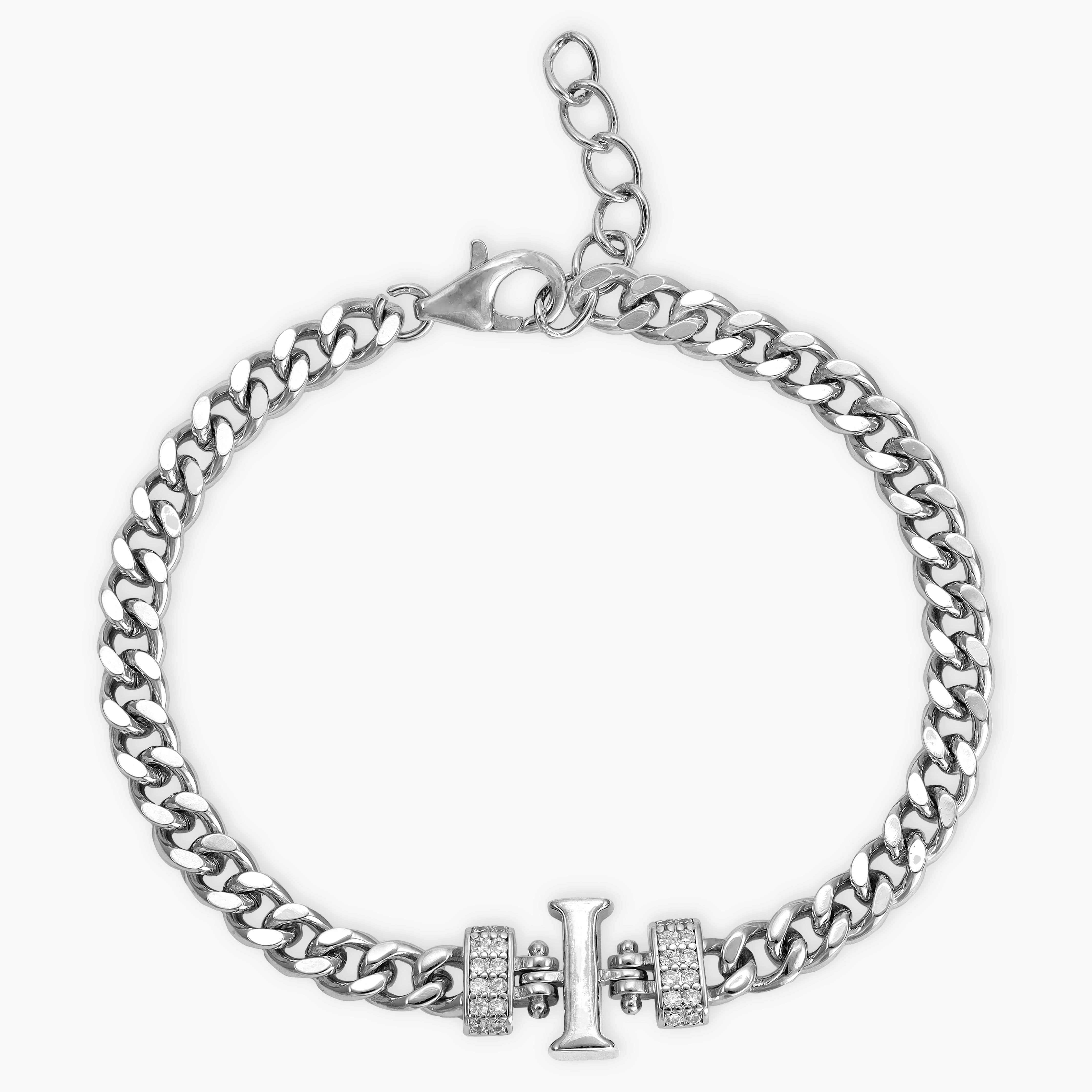 Damen Panzerkette Armband mit Buchstaben A-Z - Taipan Schmuck