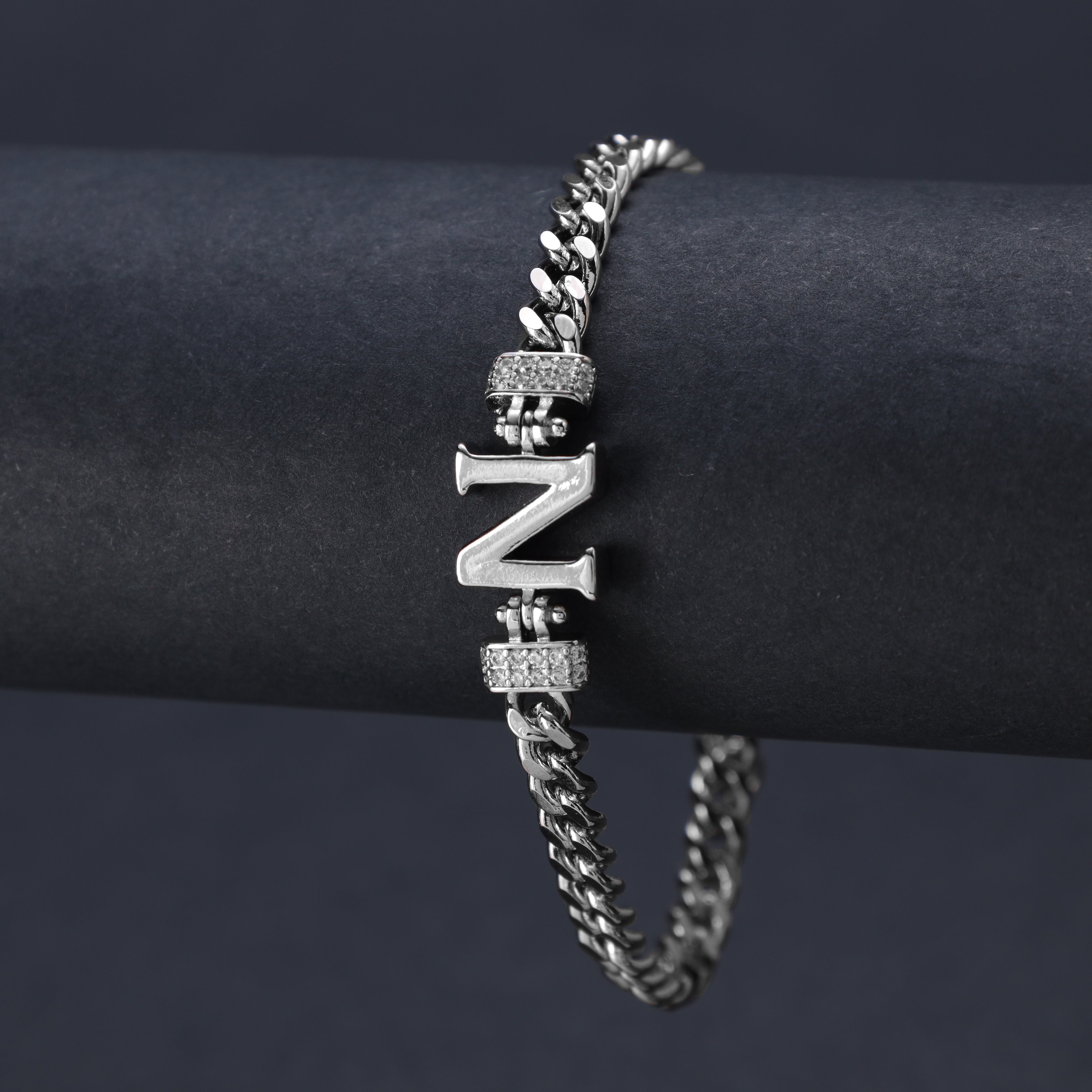 Damen Panzerkette Armband mit Buchstaben A-Z - Taipan Schmuck