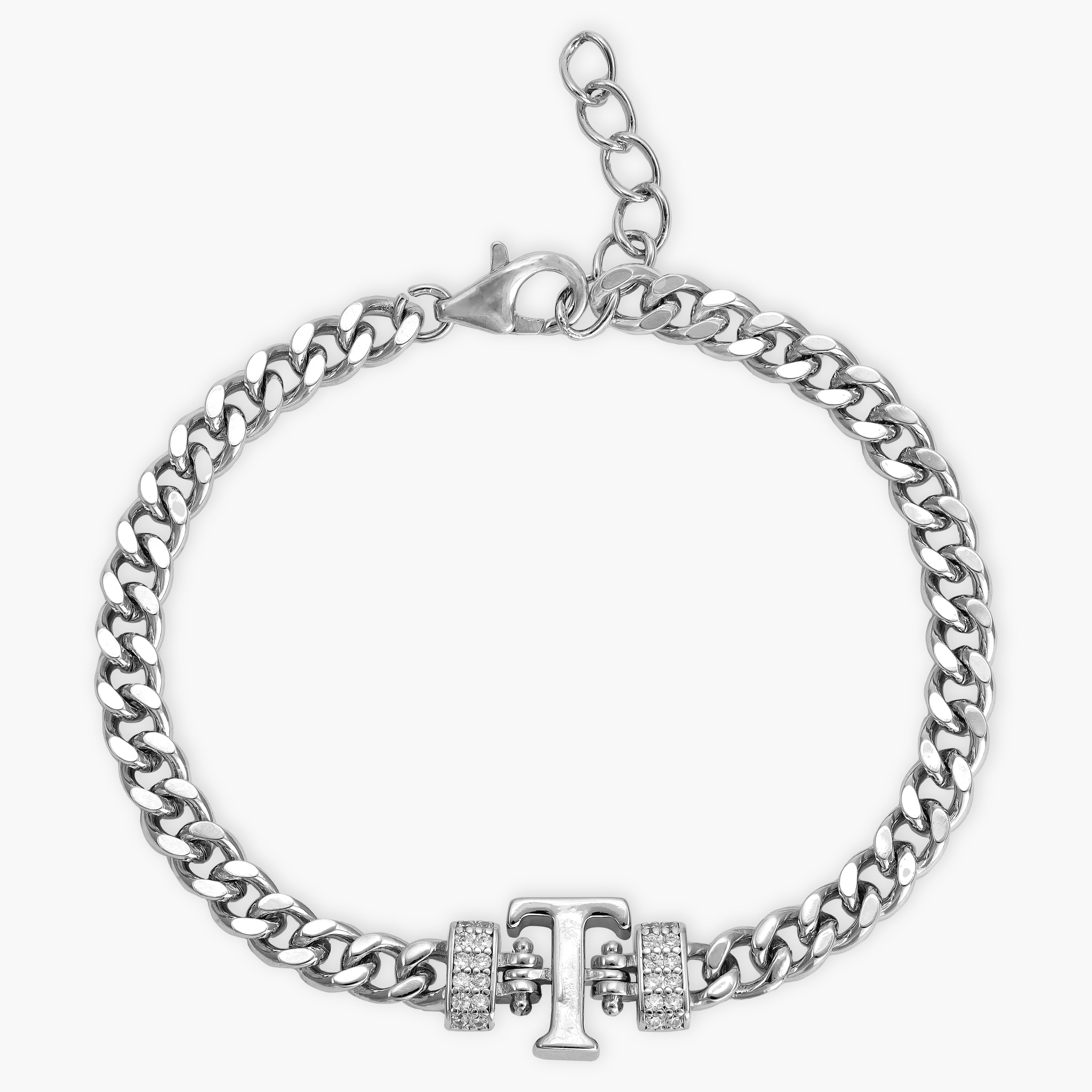 Damen Panzerkette Armband mit Buchstaben A-Z - Taipan Schmuck