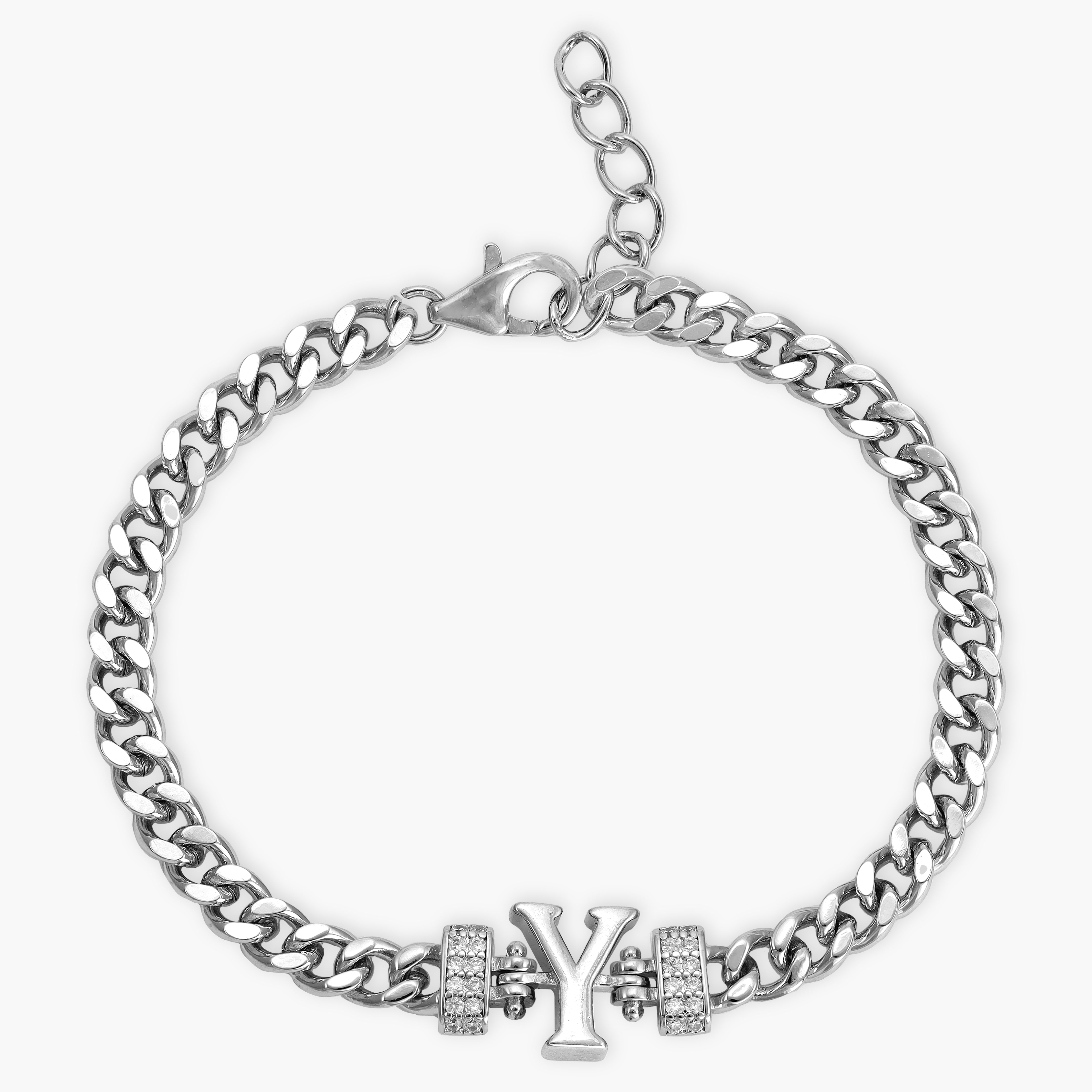 Damen Panzerkette Armband mit Buchstaben A-Z - Taipan Schmuck