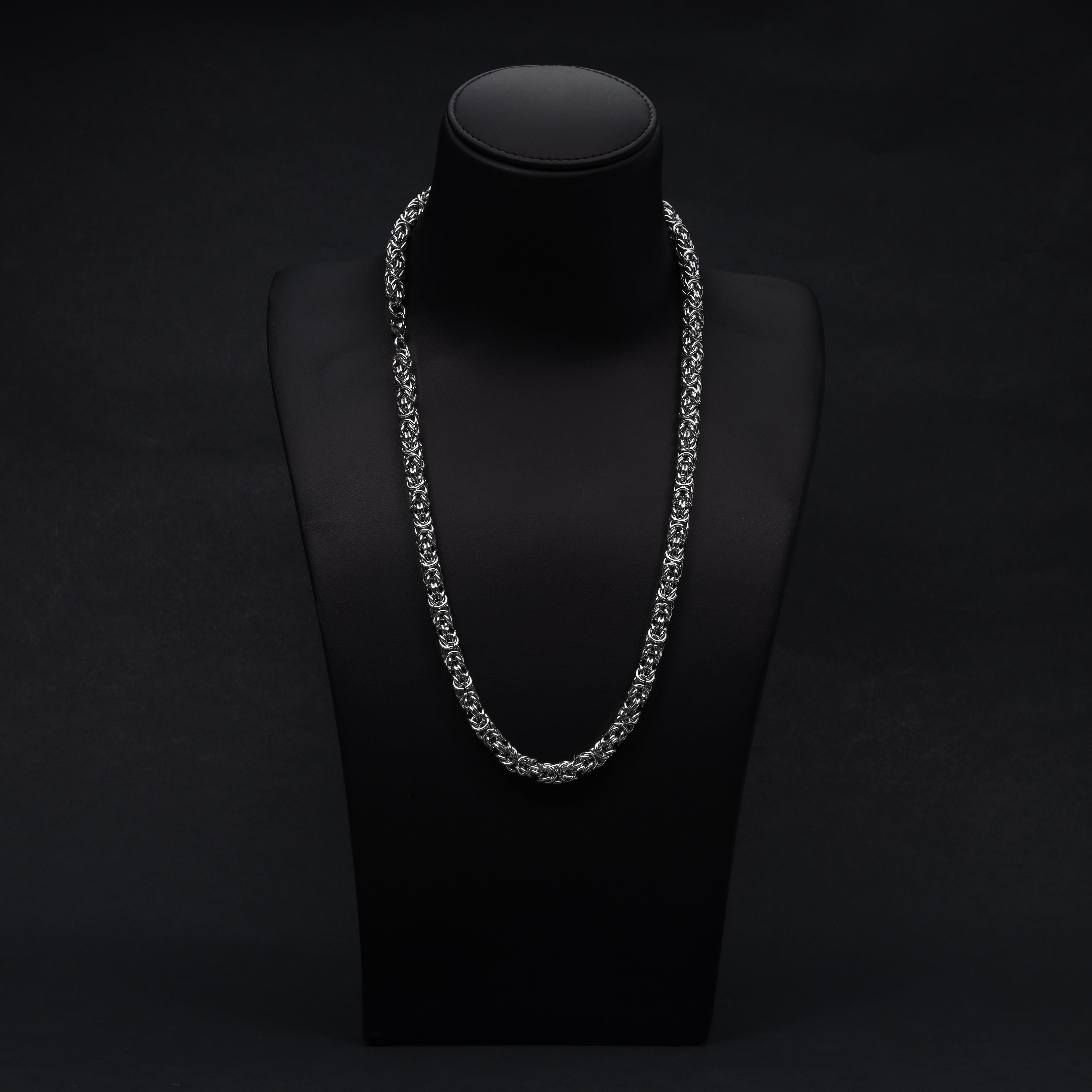 8mm runde Königskette aus Edelstahl - Taipan Schmuck