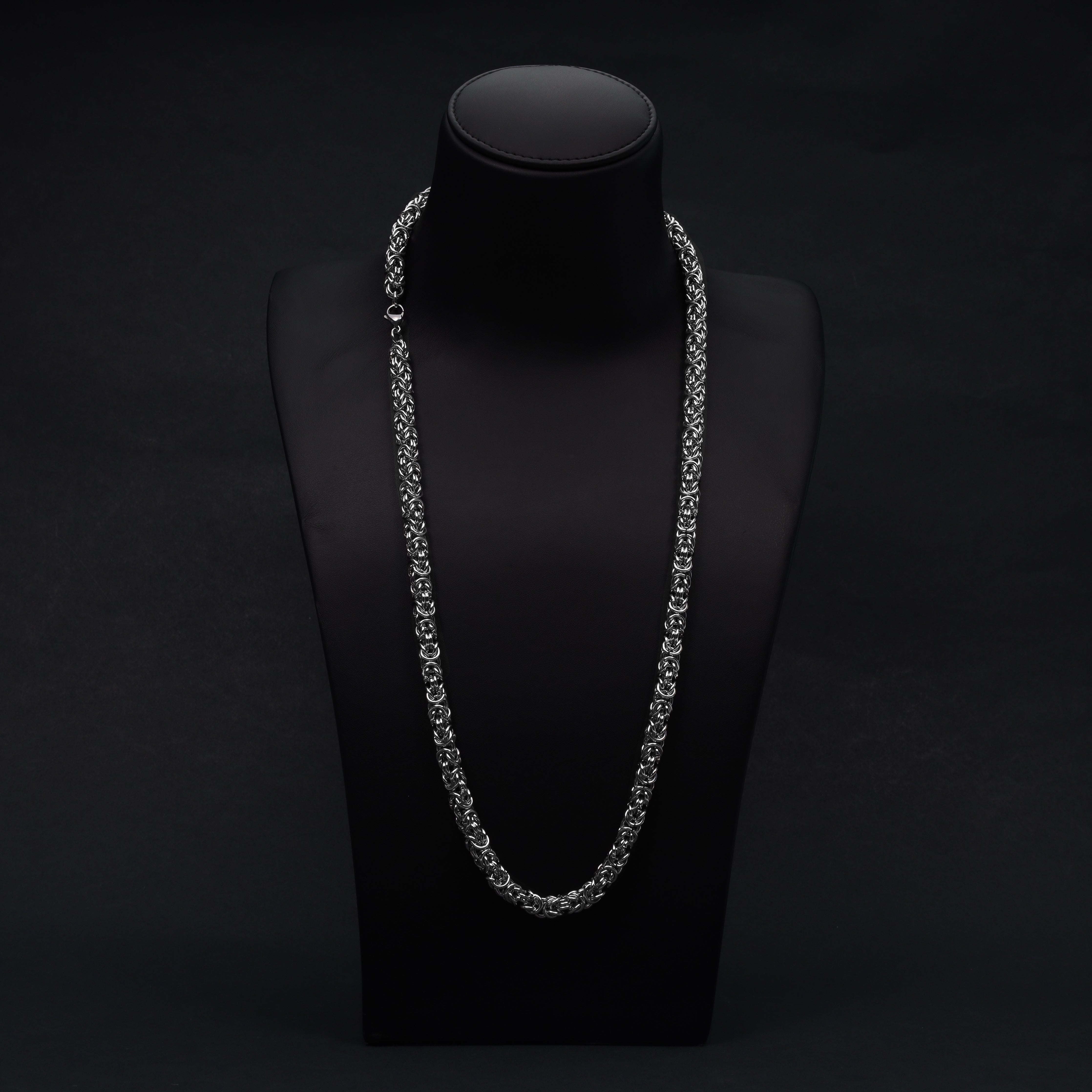 8mm runde Königskette aus Edelstahl - Taipan Schmuck