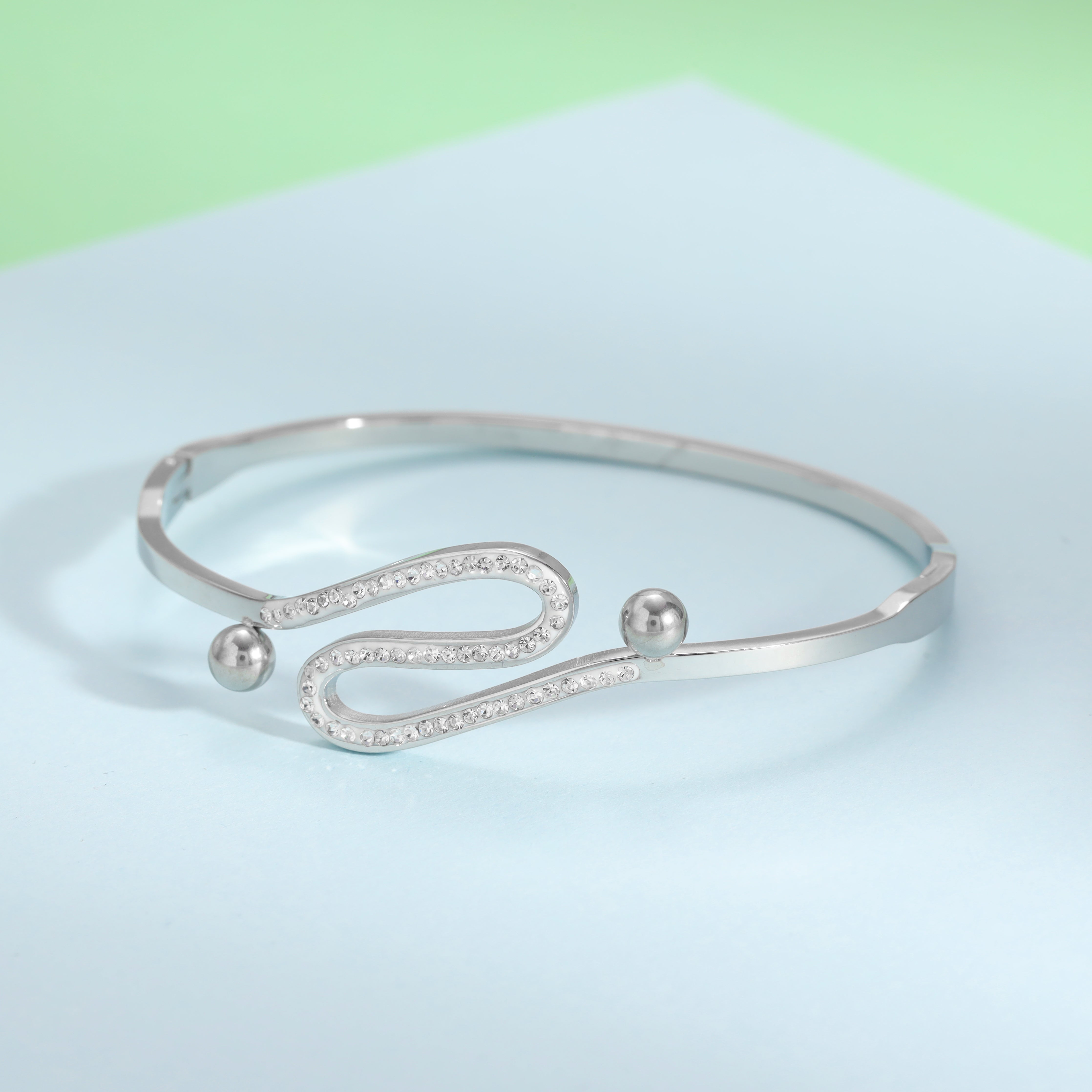 2mm Damen Armreifen Armband aus Edelstahl - Taipan Schmuck