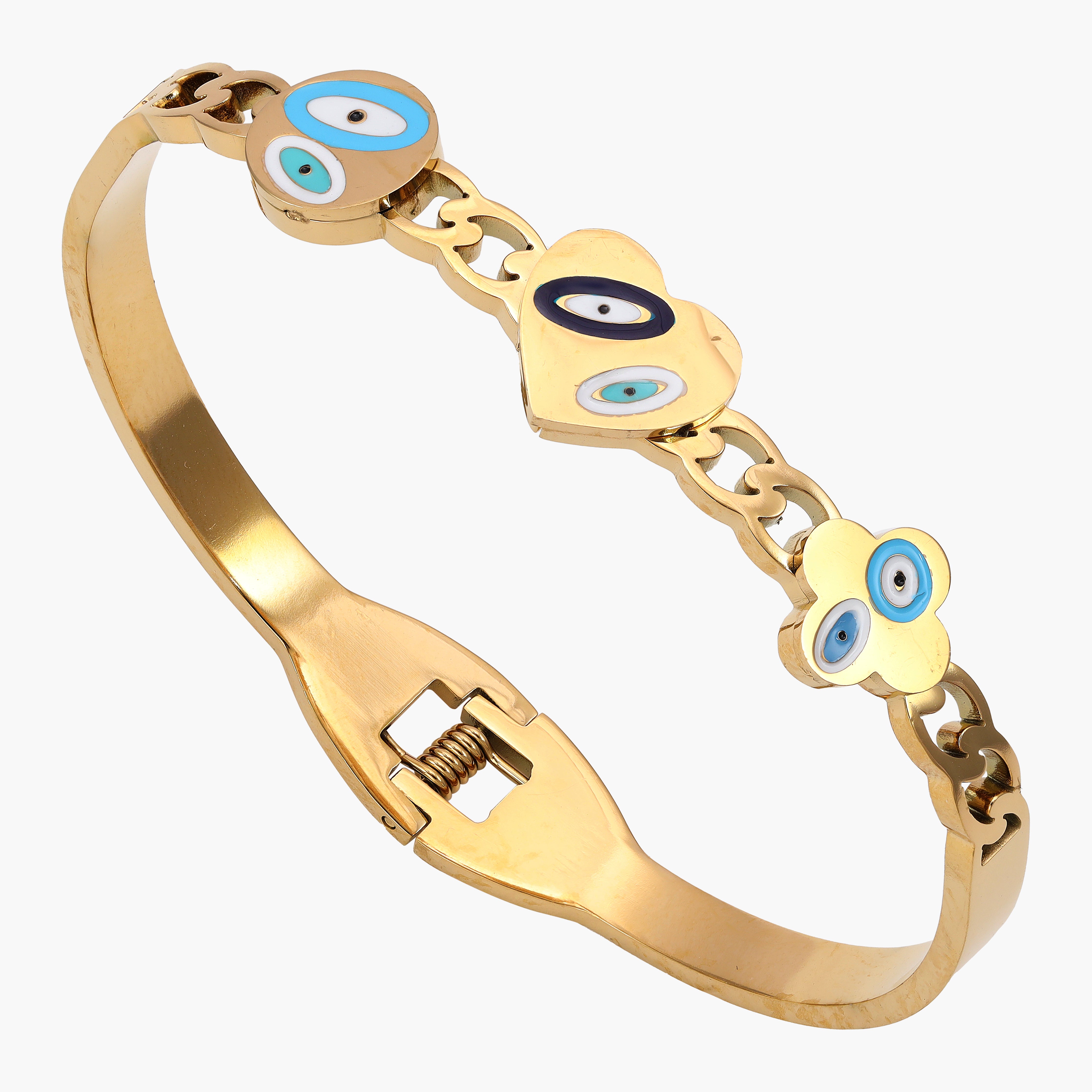 5mm Damen Armreifen Armband aus Edelstahl 18K Vergoldet - Taipan Schmuck