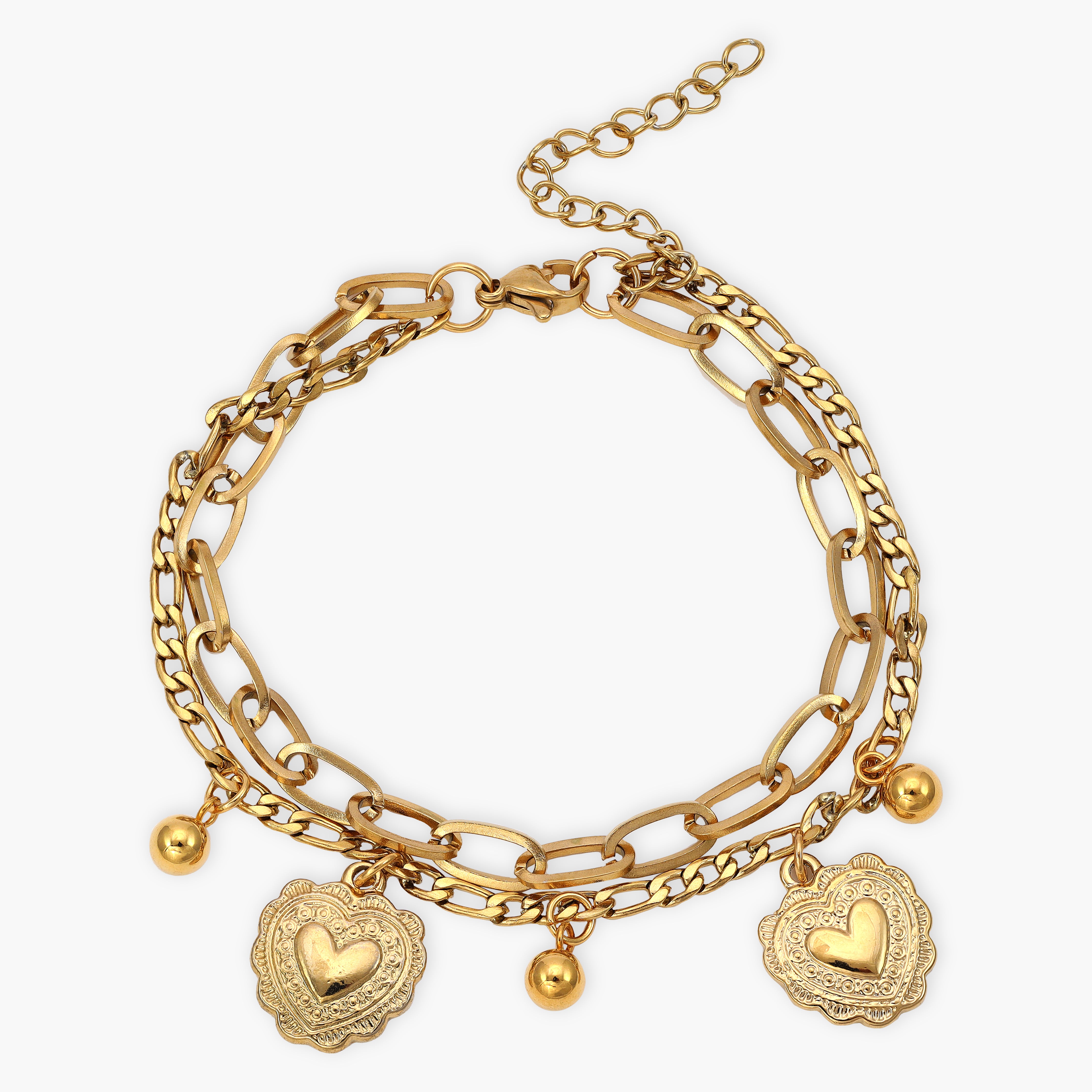 Layering Damen Armband aus Edelstahl 18K Vergoldet - Taipan Schmuck