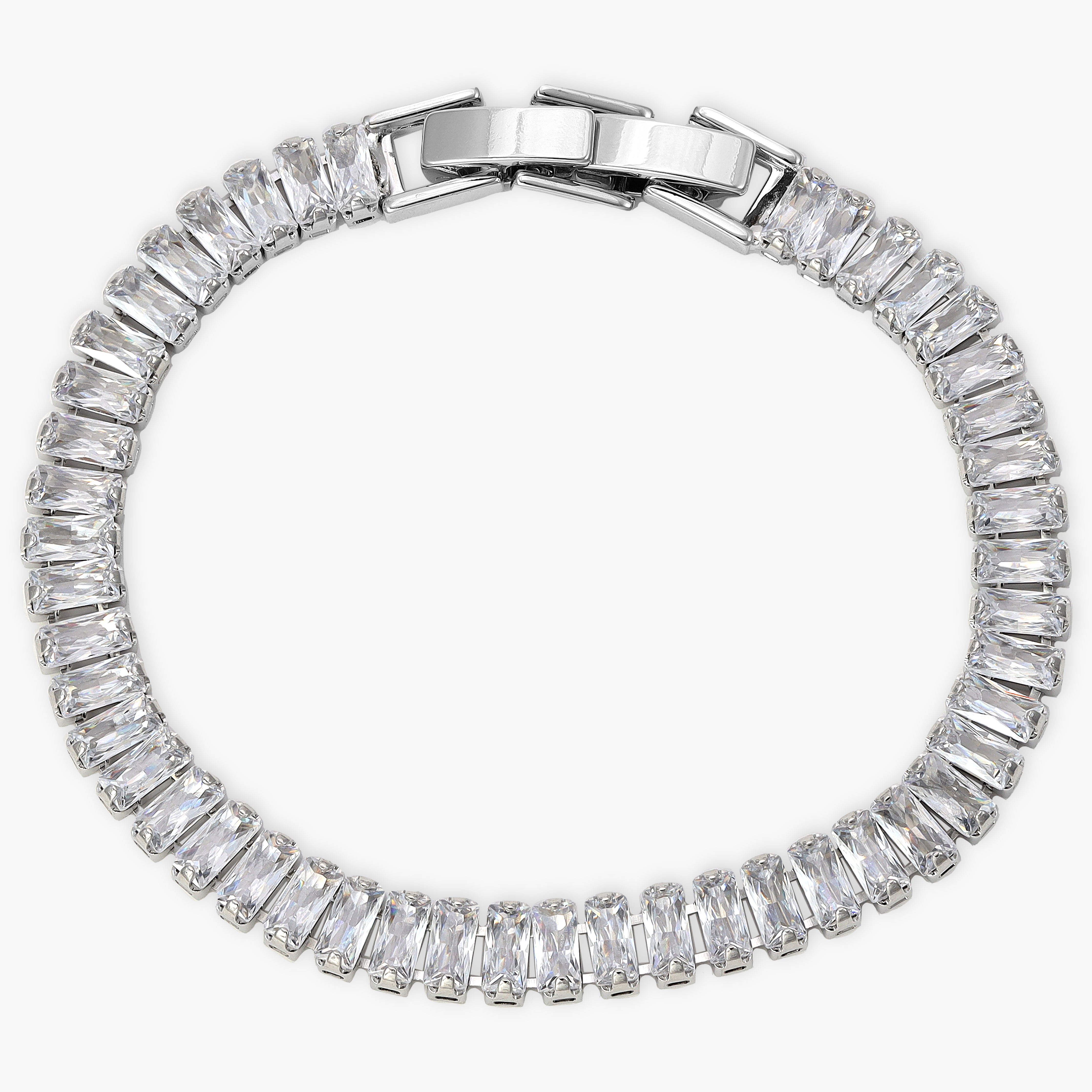 Damen Tennis Chain Iced out stil Armband 6mm aus Edelstahl - Taipan Schmuck
