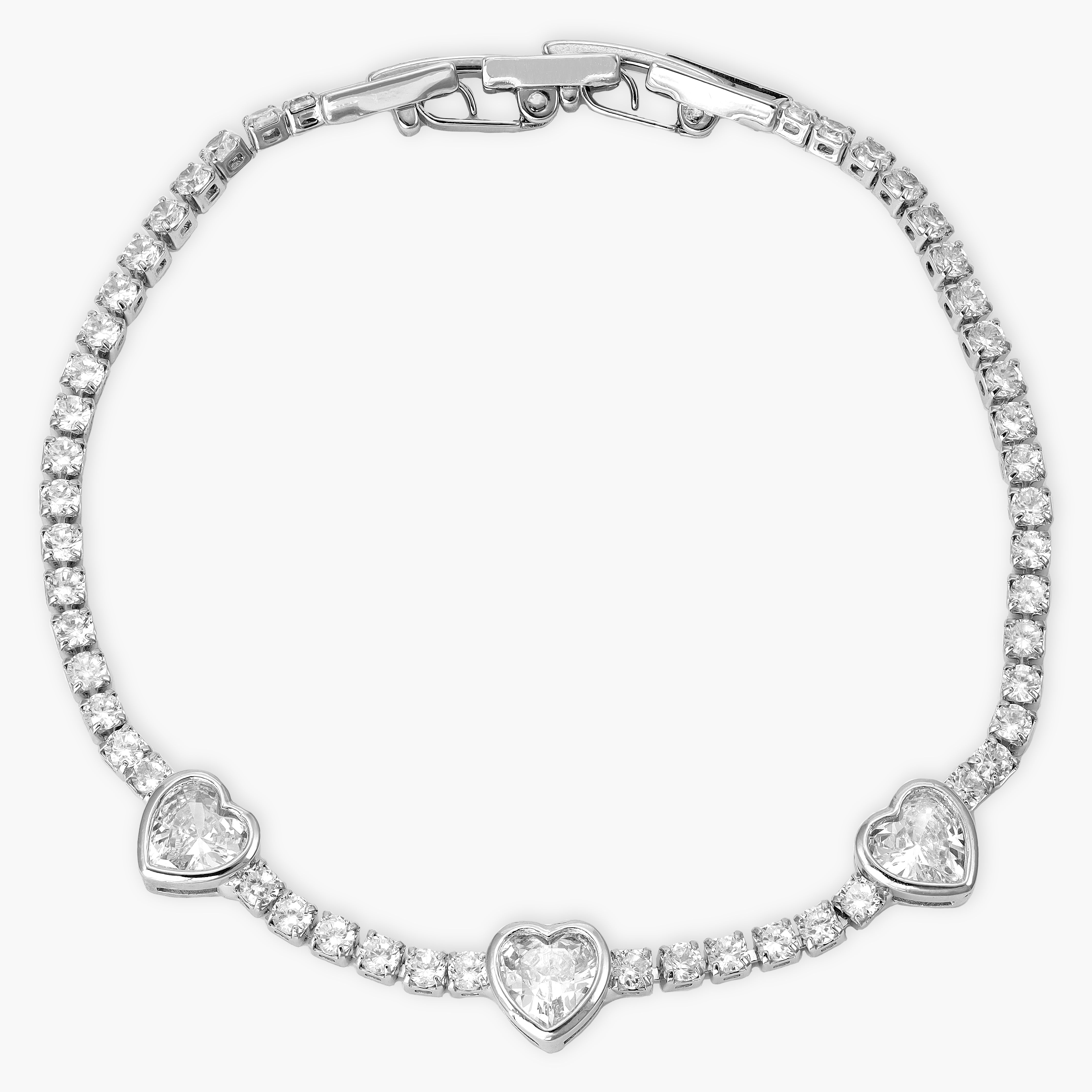 Damen Tennis Chain Iced out stil Armband 2mm aus Edelstahl - Taipan Schmuck