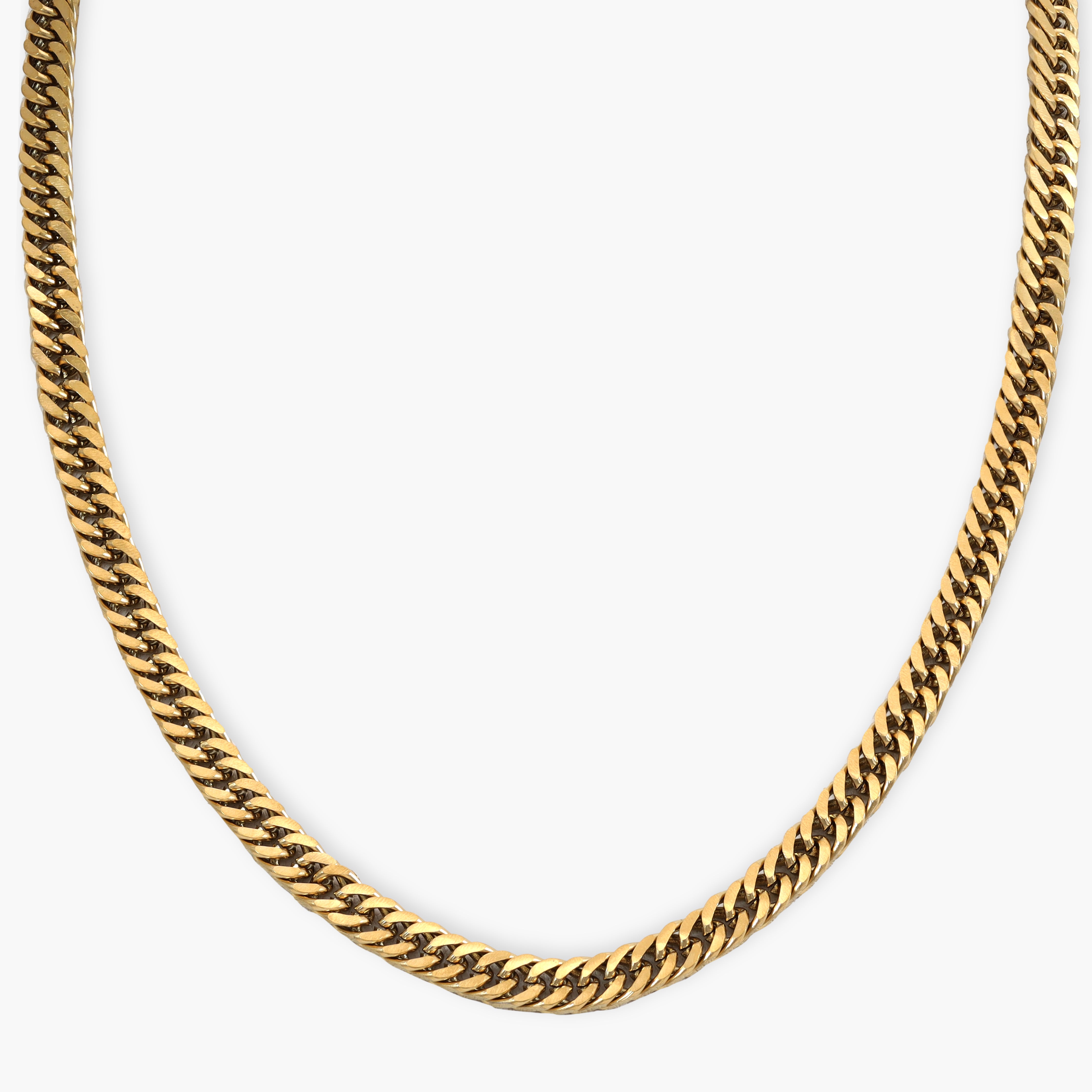 Doppel Panzerkette 5mm aus Edelstahl 18K Vergoldet - Taipan Schmuck
