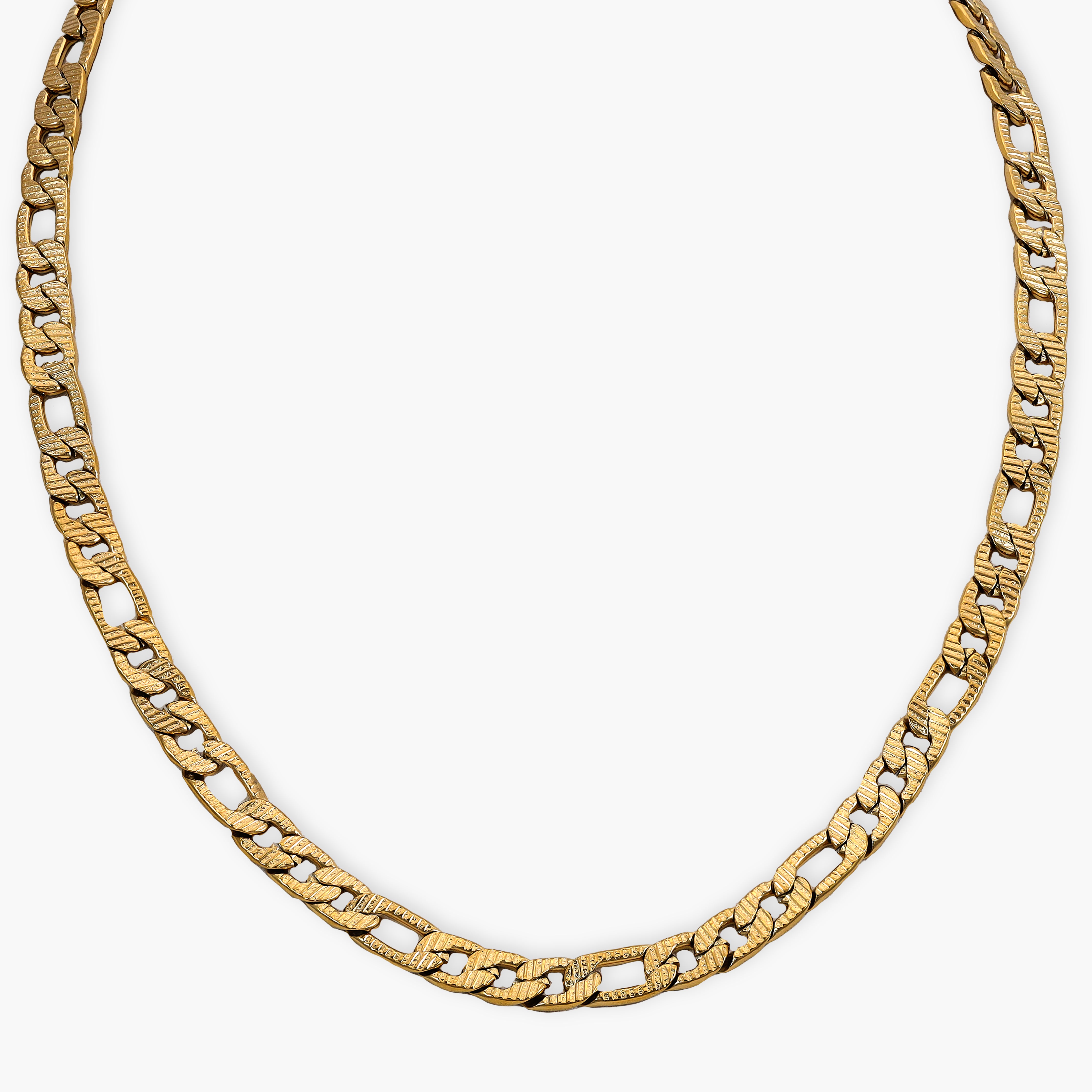 Panzerkette 5mm aus Edelstahl 18K Vergoldet - Taipan Schmuck