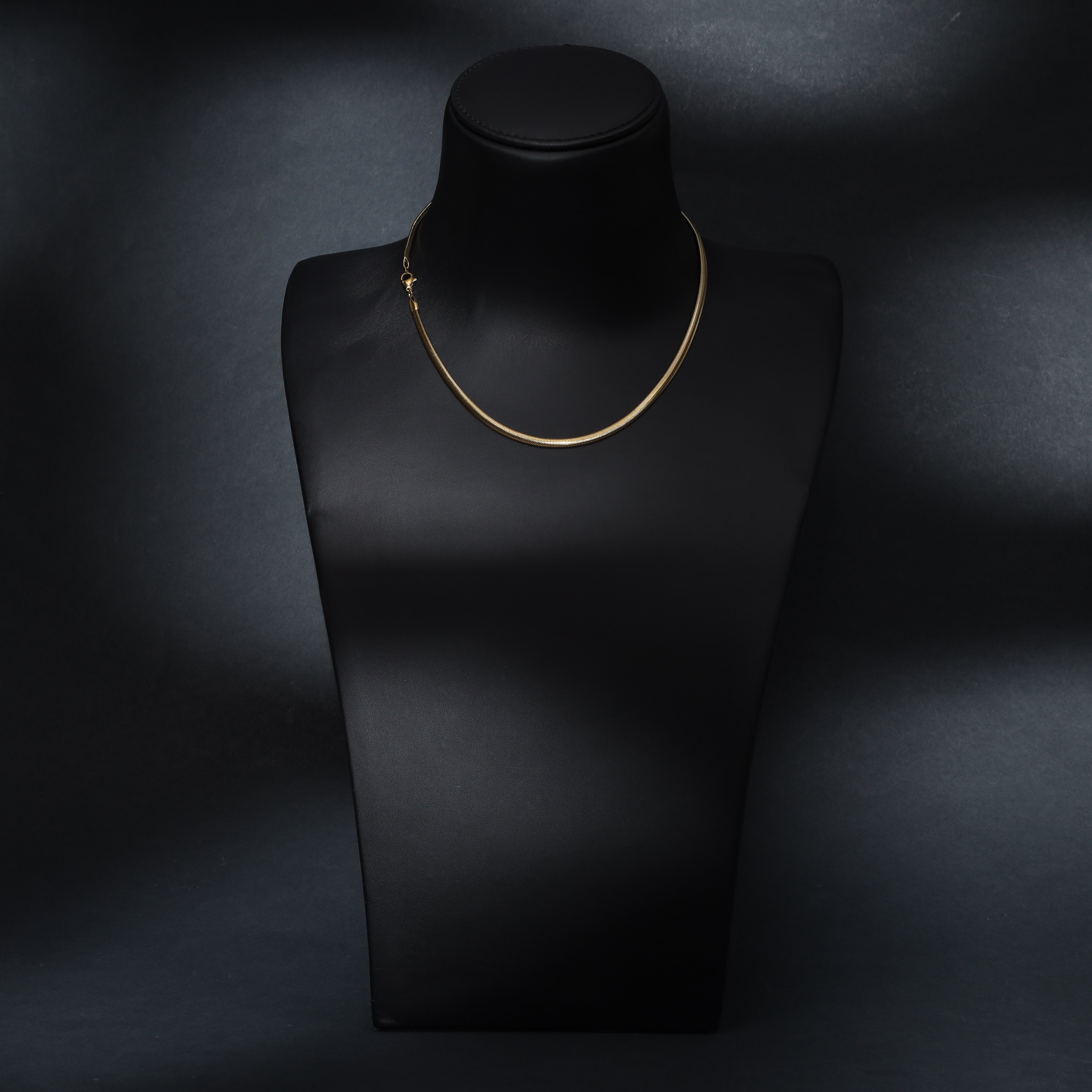 Herringbone 4mm aus Edelstahl 18K Vergoldet - Taipan Schmuck