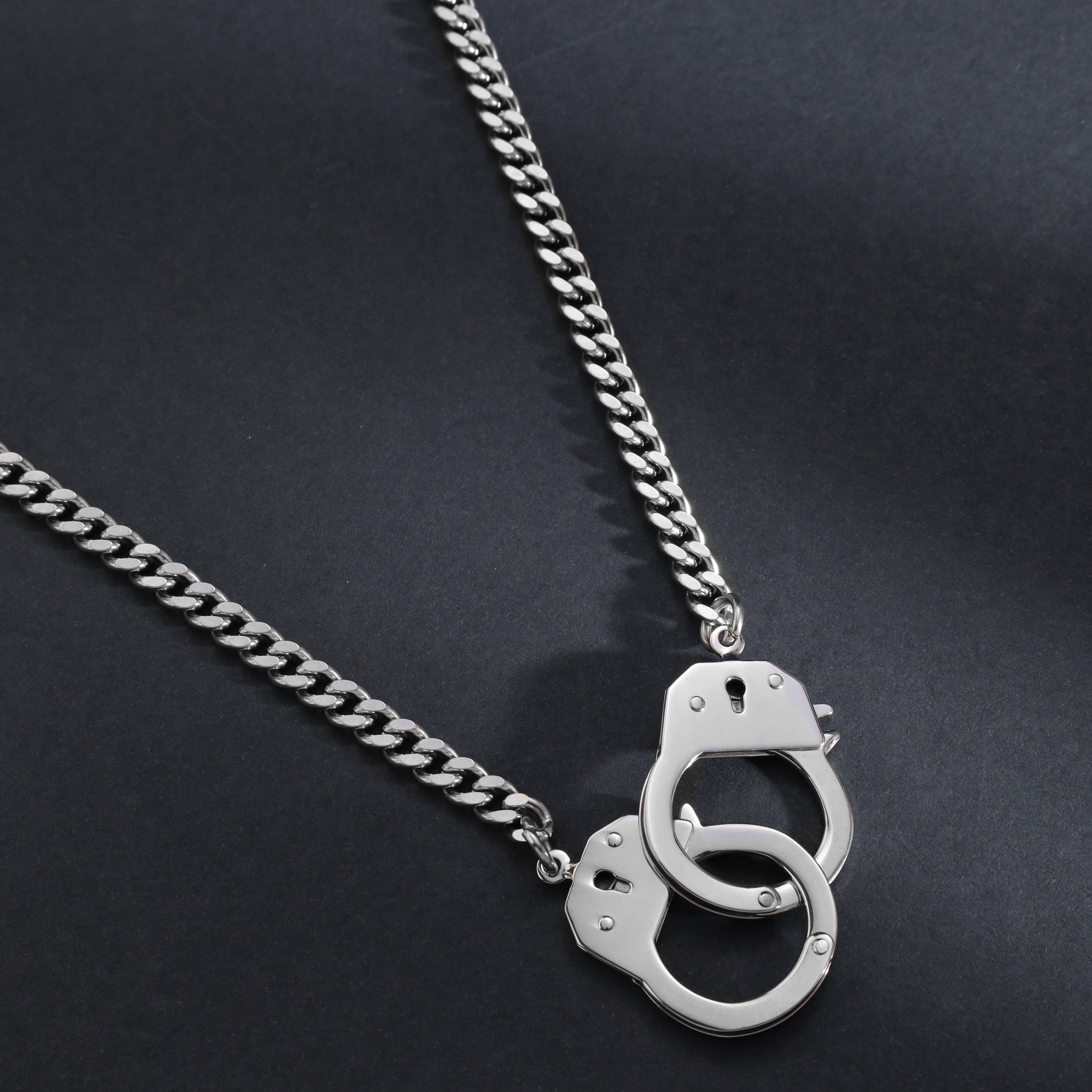 Miami Cuban mit handcuff lock 6mm aus Edelstahl - Taipan Schmuck