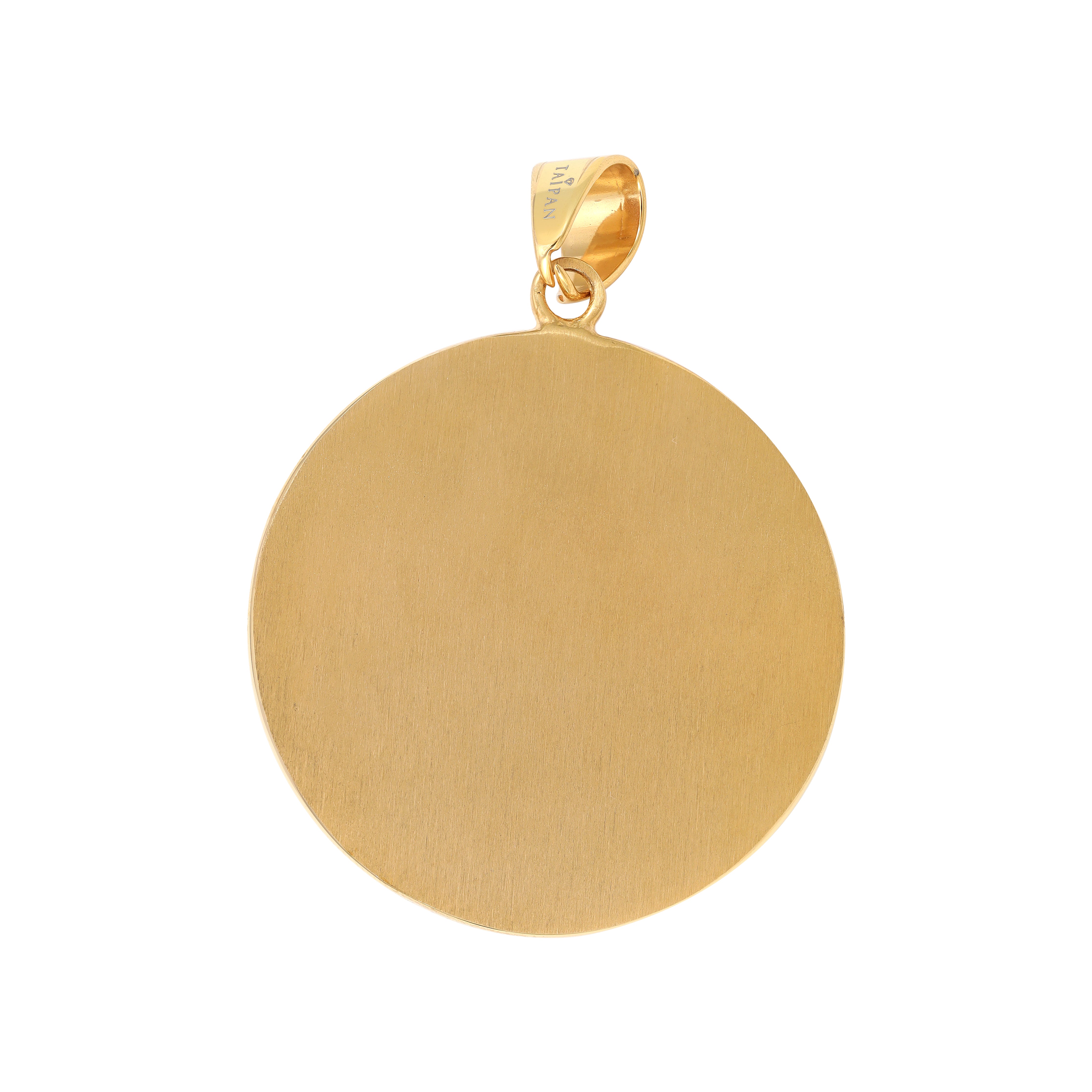 Löwe Anhänger mit Greek Design aus Edelstahl 18K Vergoldet - Taipan Schmuck