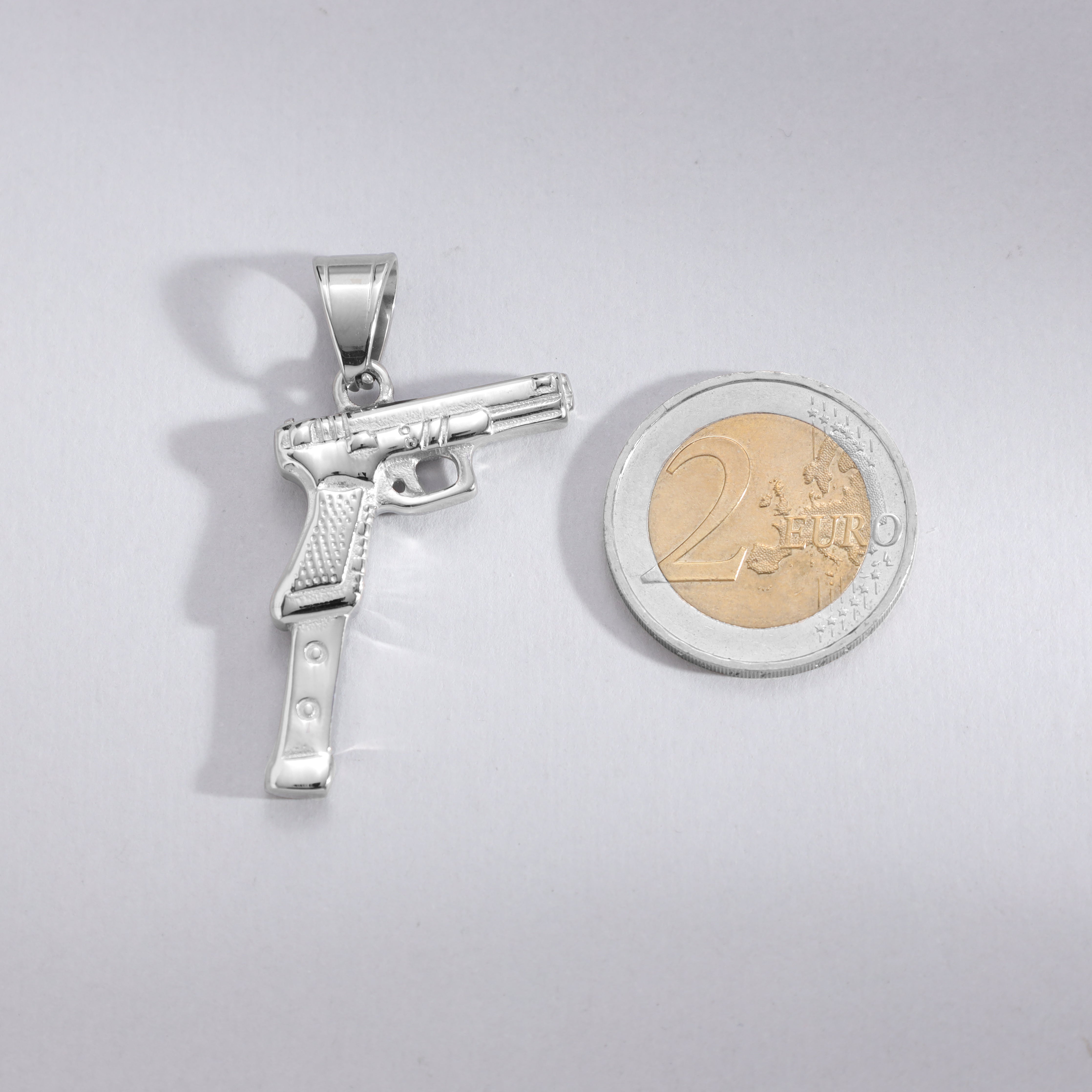 Pistole Anhänger aus Edelstahl - Taipan Schmuck