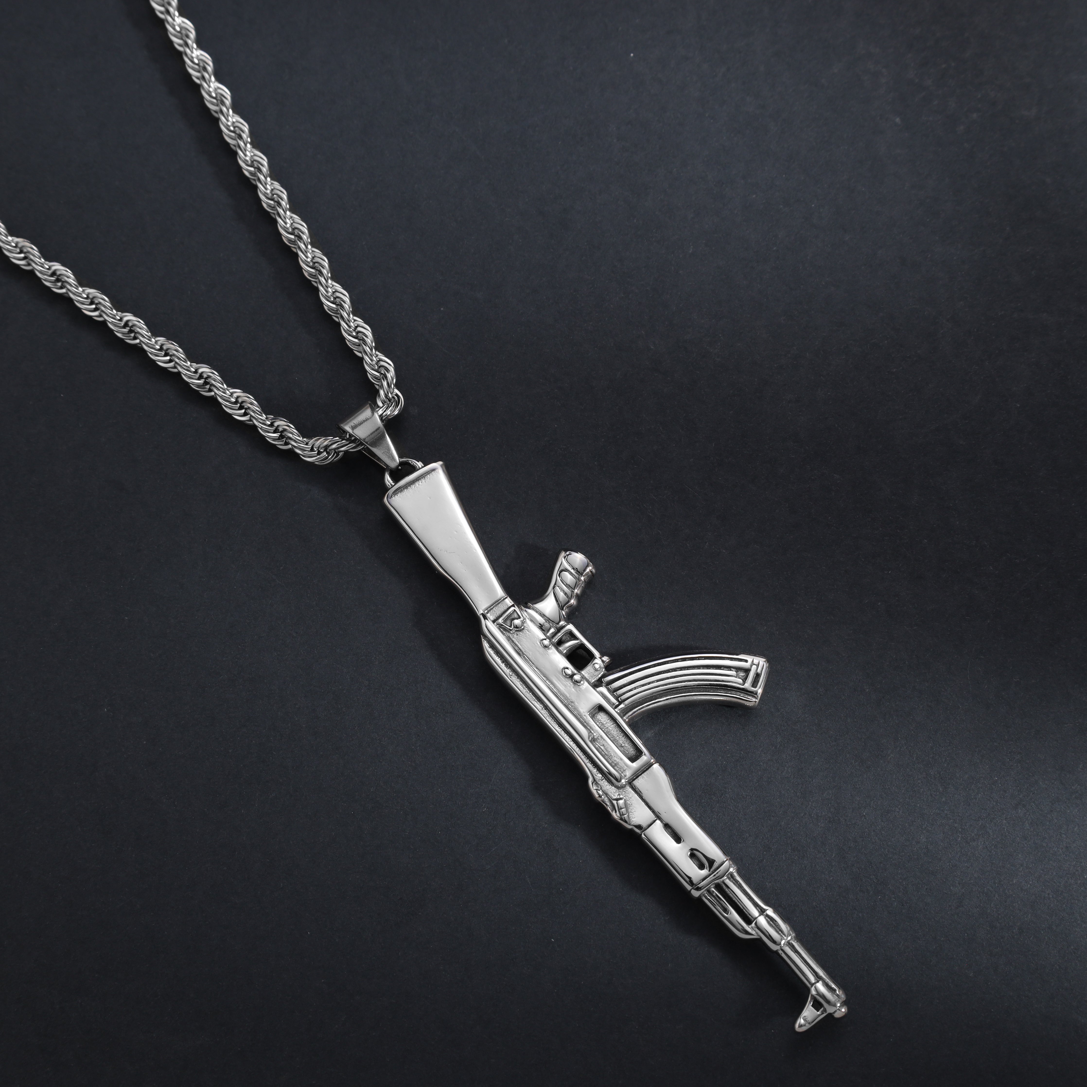 AK47 Anhänger aus Edelstahl - Taipan Schmuck