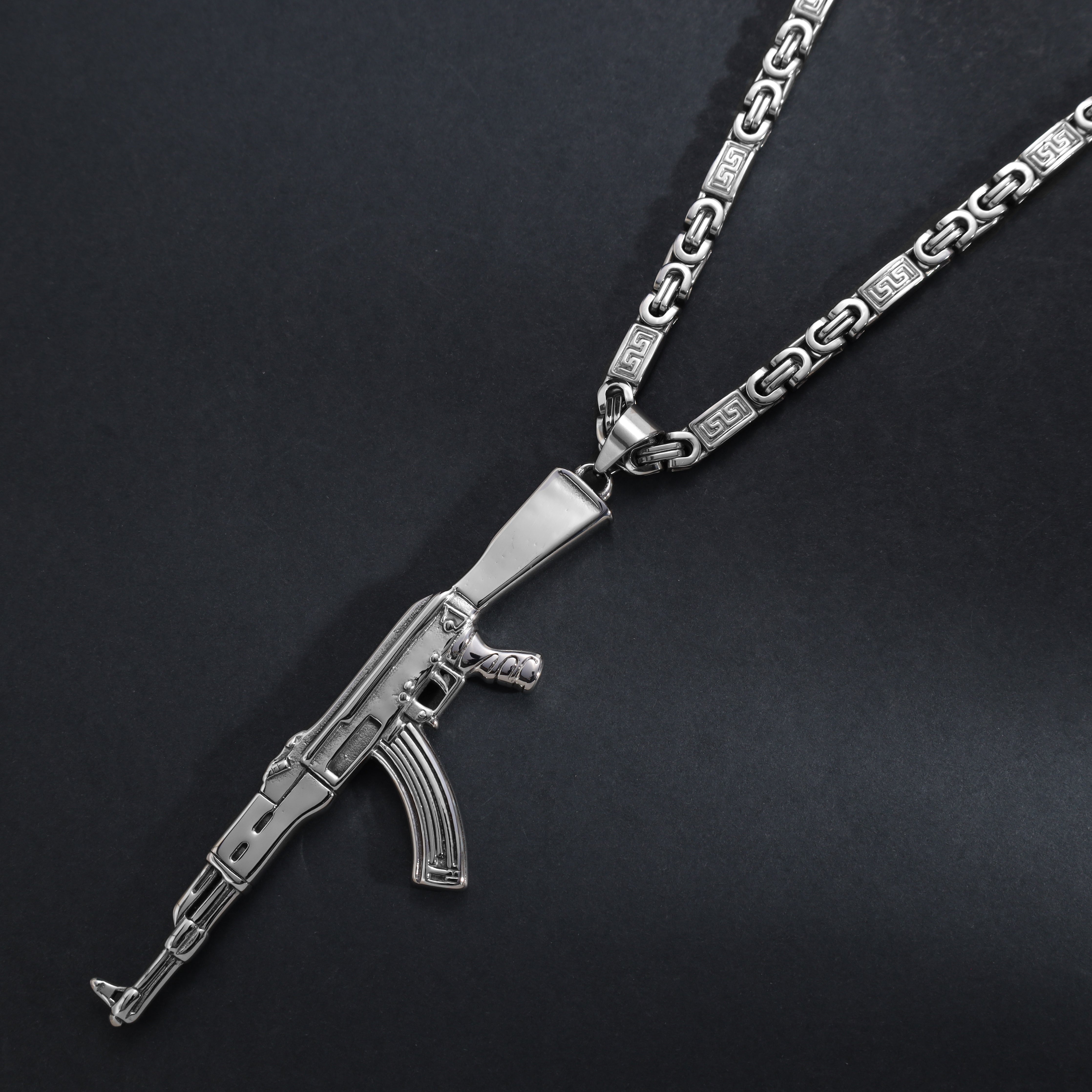 AK47 Anhänger aus Edelstahl - Taipan Schmuck