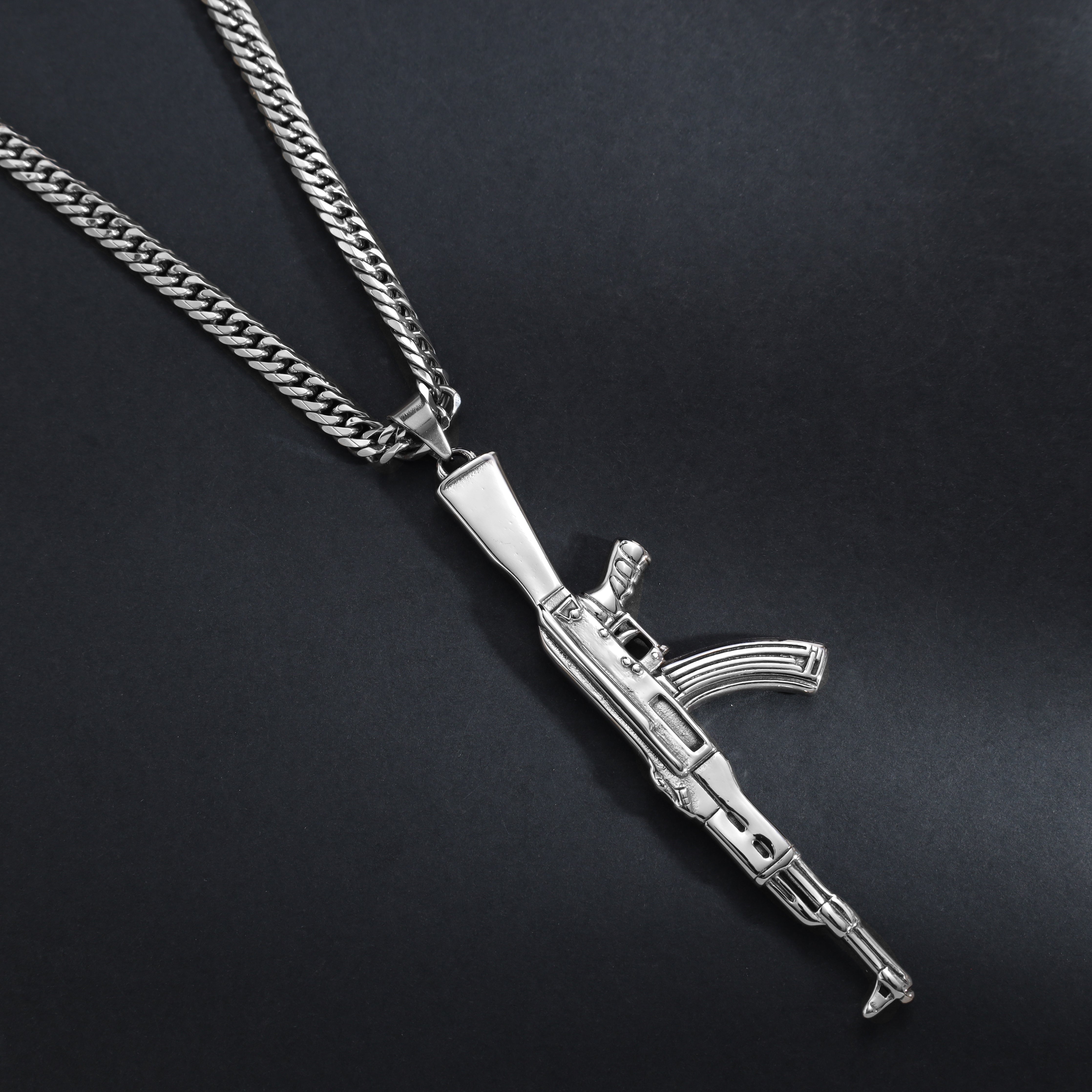 AK47 Anhänger aus Edelstahl - Taipan Schmuck