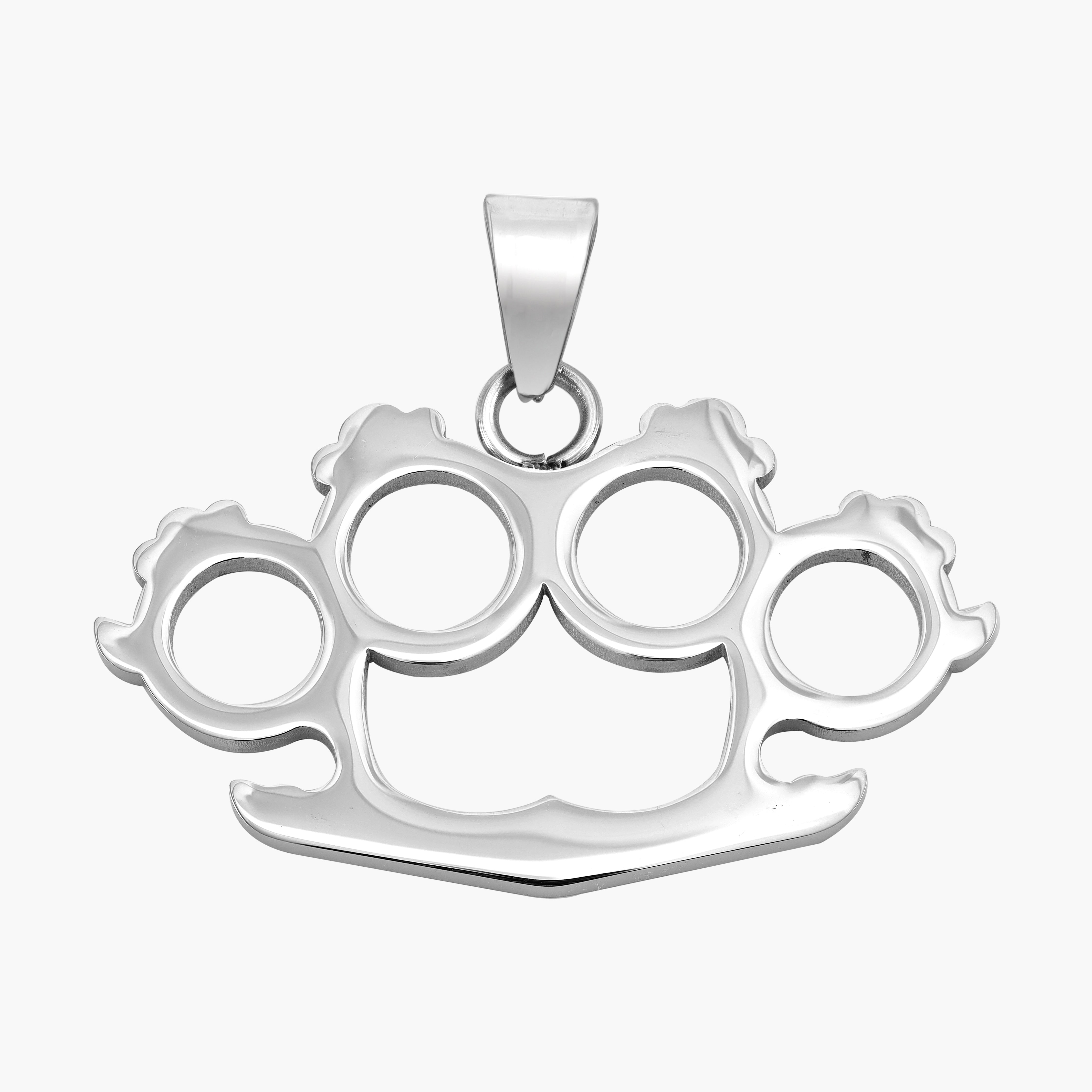Schlagring Anhänger aus Edelstahl - Taipan Schmuck
