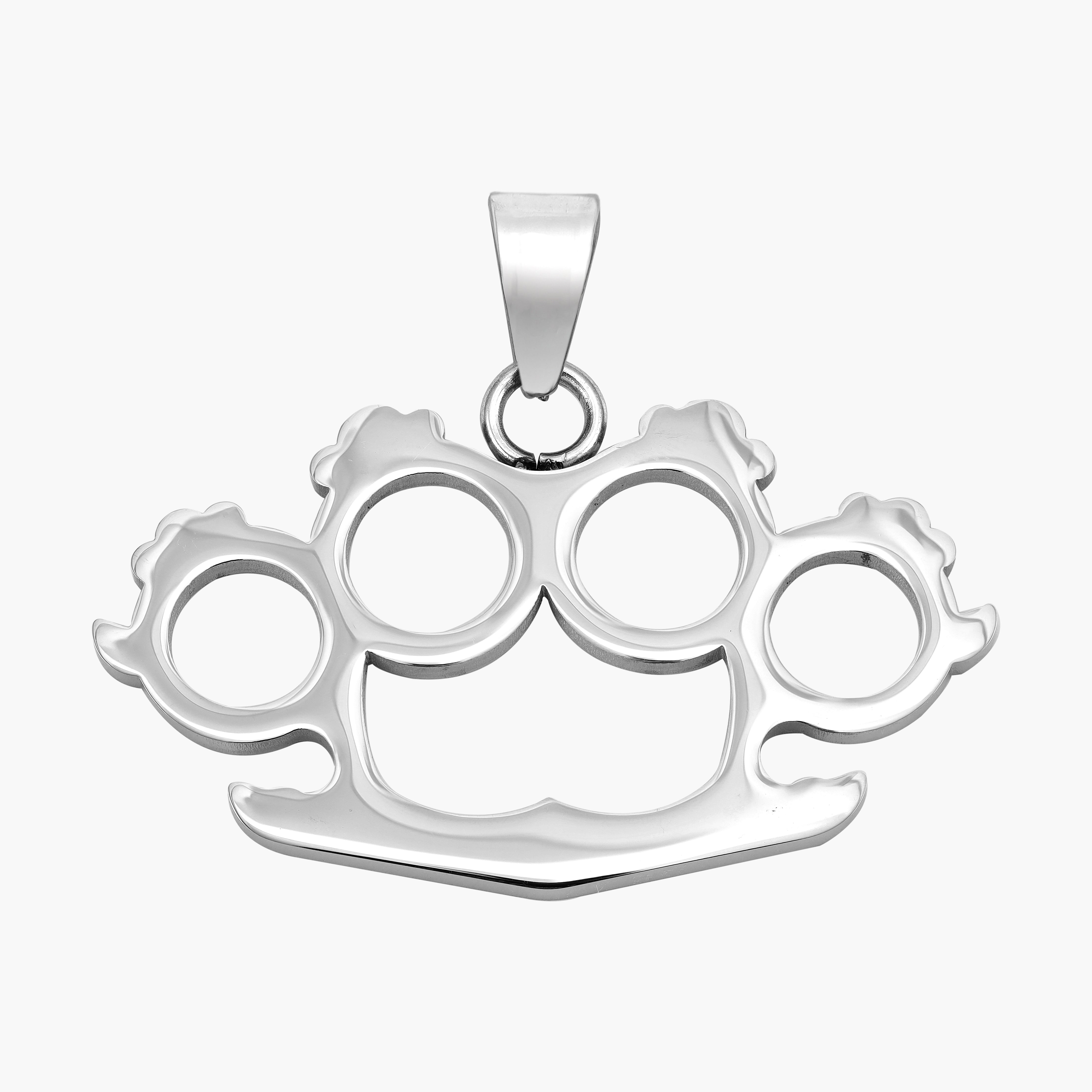 Schlagring Anhänger aus Edelstahl - Taipan Schmuck