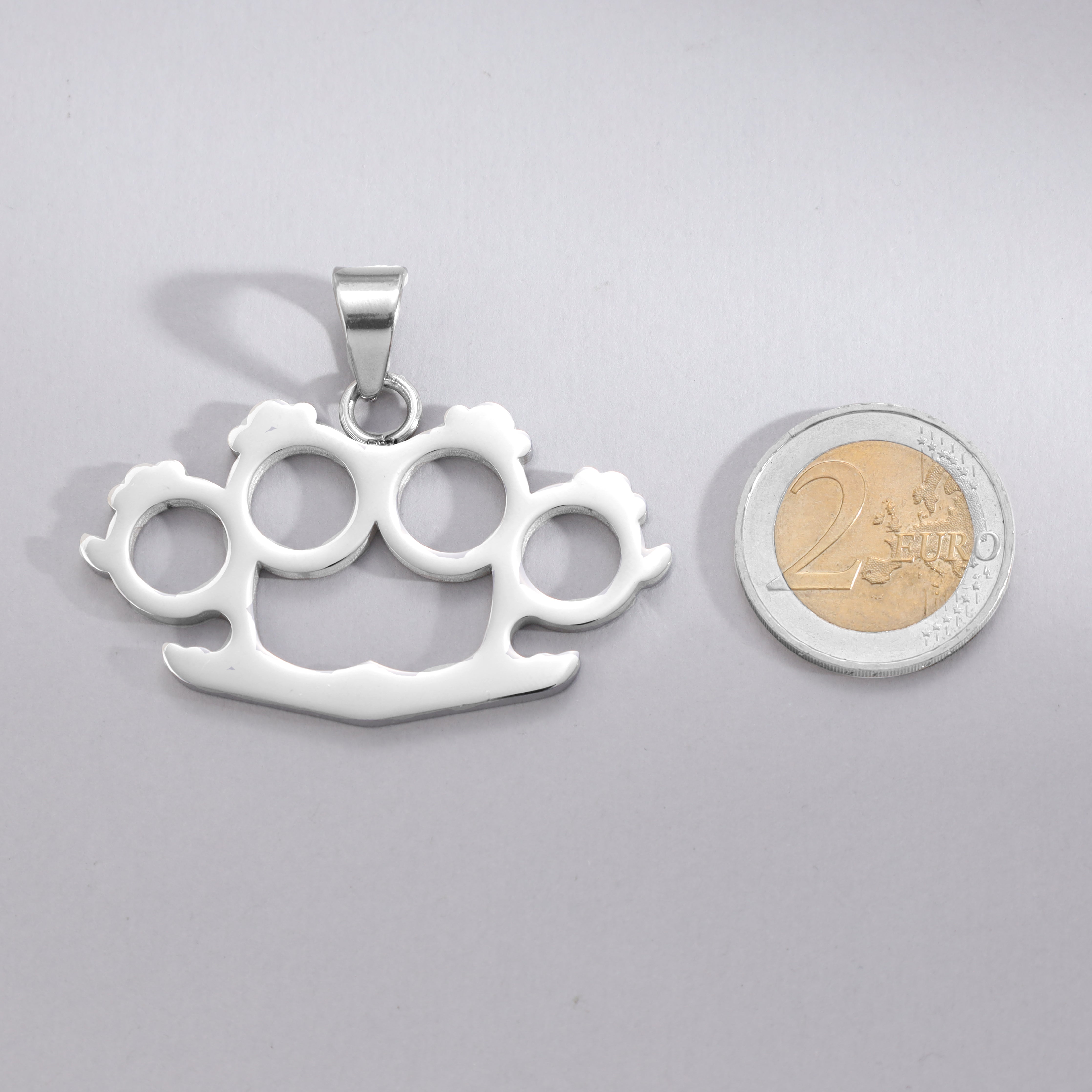 Schlagring Anhänger aus Edelstahl - Taipan Schmuck