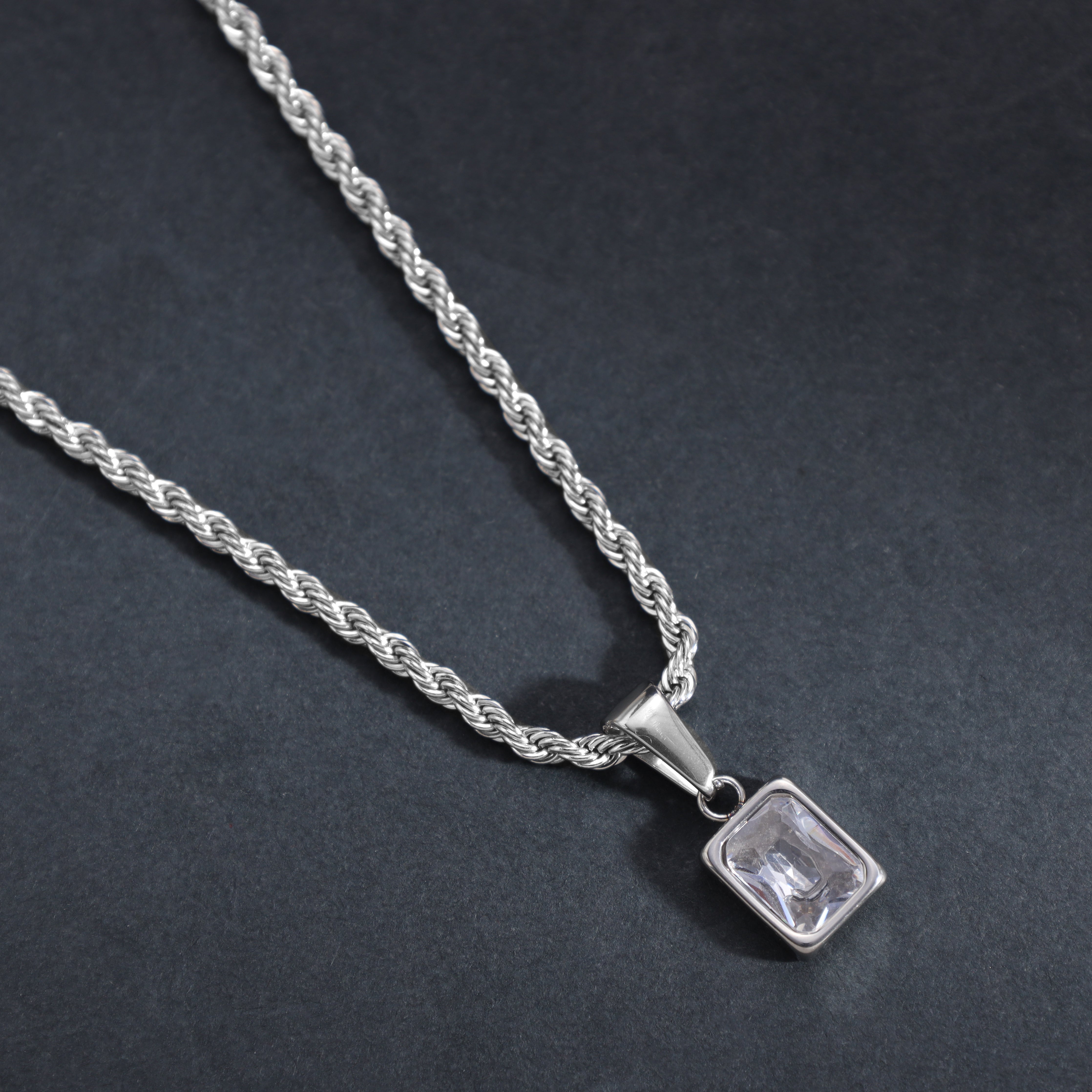 Anhänger aus Edelstahl mit VVS Stein - Taipan Schmuck